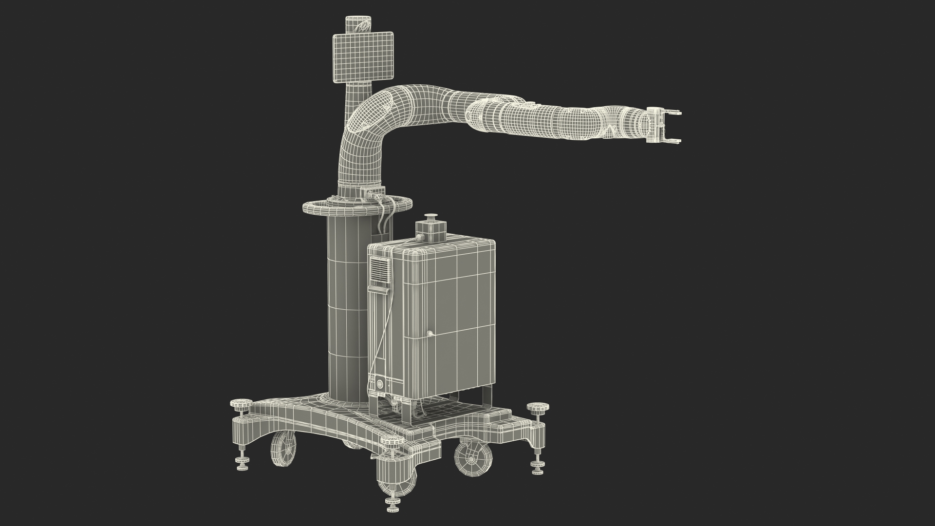 Collaborative Robot with Mobile Pedestal Rigged 3D