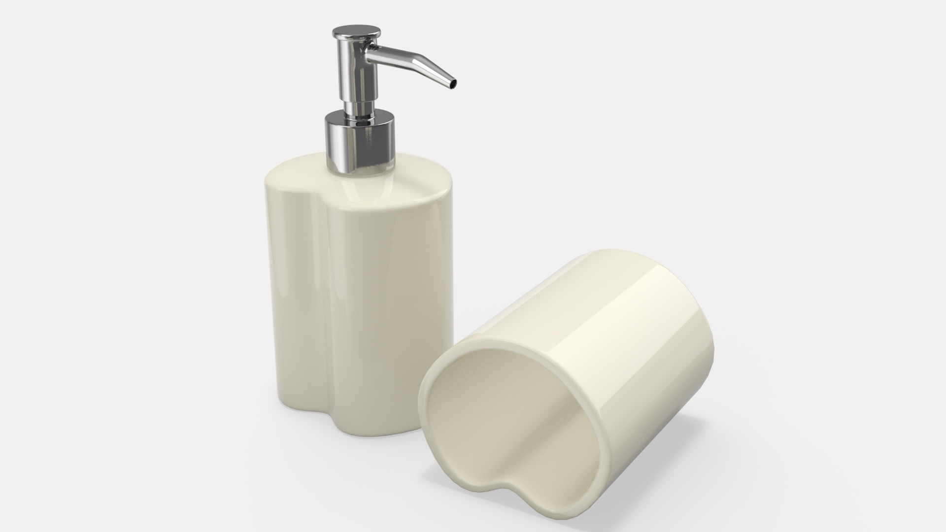 Bathroom Accessory Set with Soap Dispenser 3D
