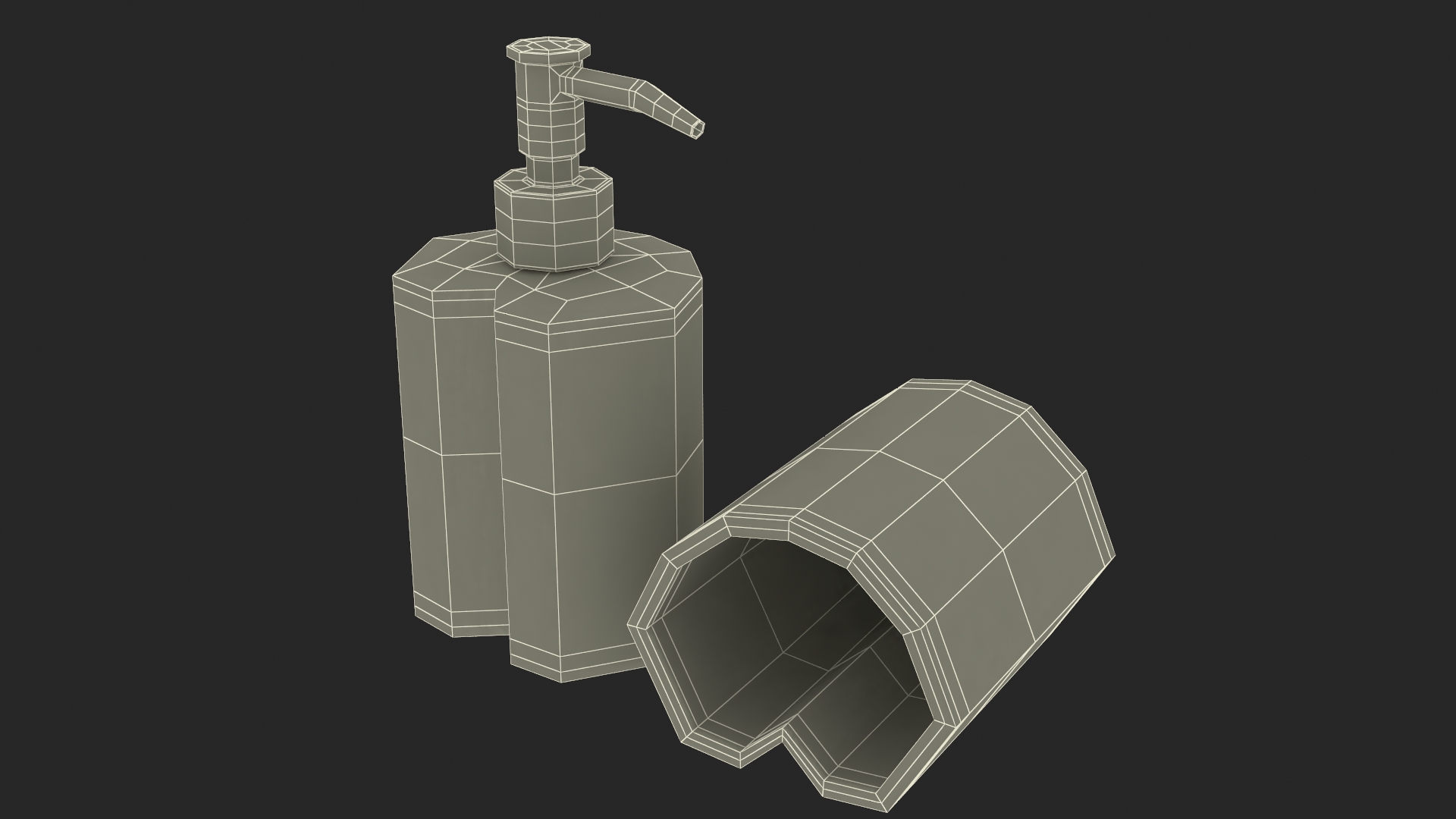 Bathroom Accessory Set with Soap Dispenser 3D
