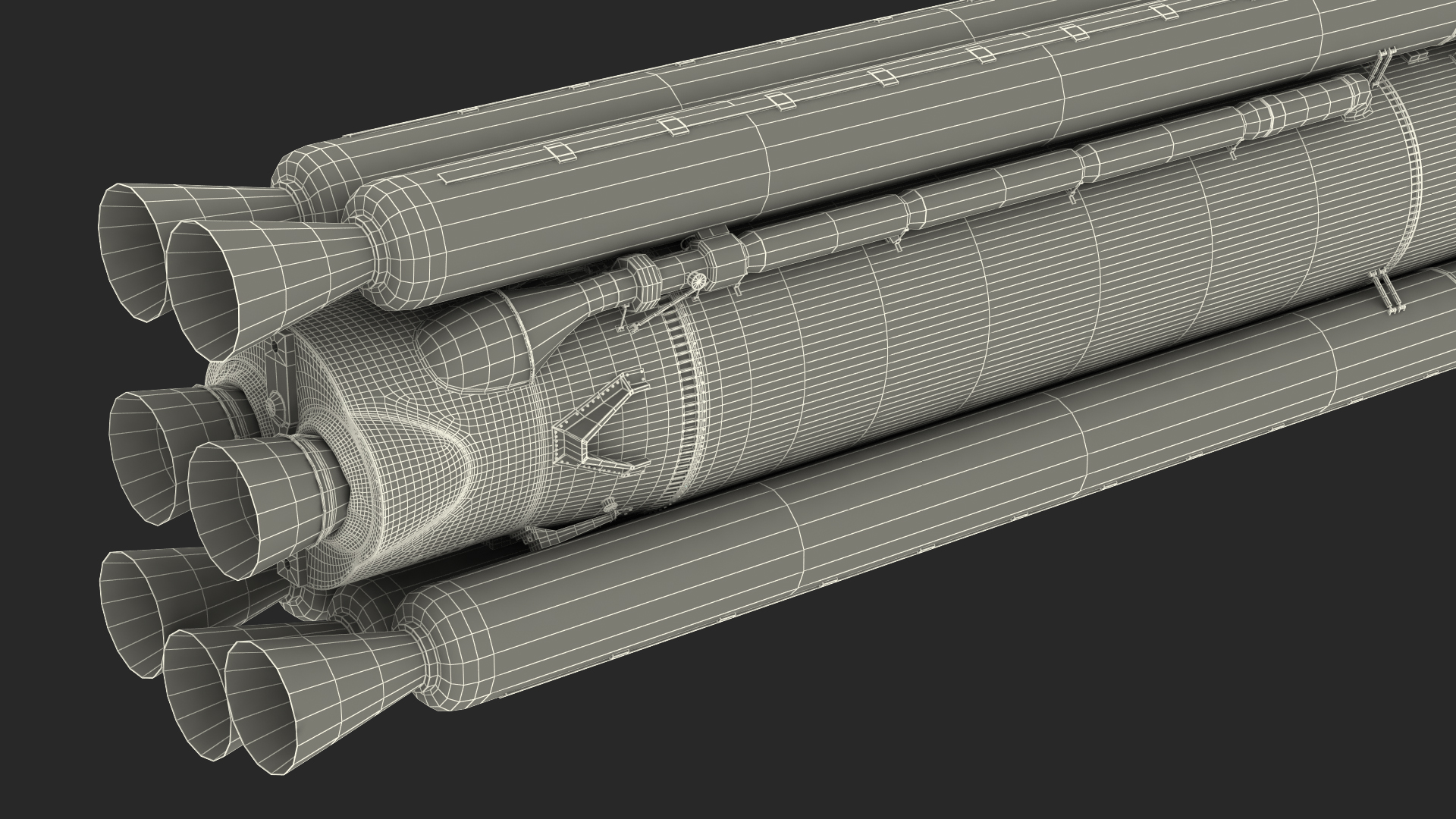 Atlas 500 Series Expendable Launch Vehicle 3D