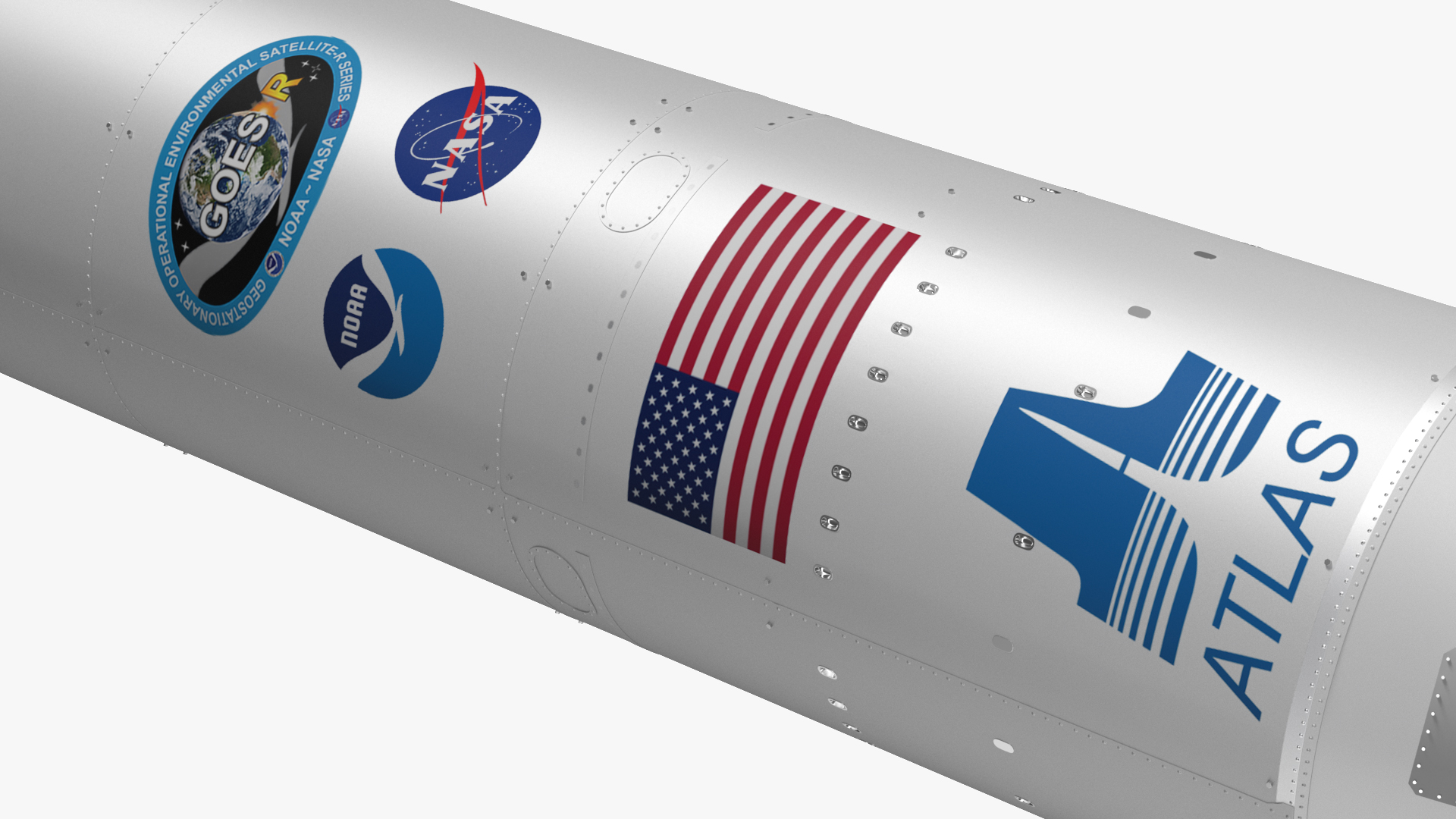 Atlas 500 Series Expendable Launch Vehicle 3D