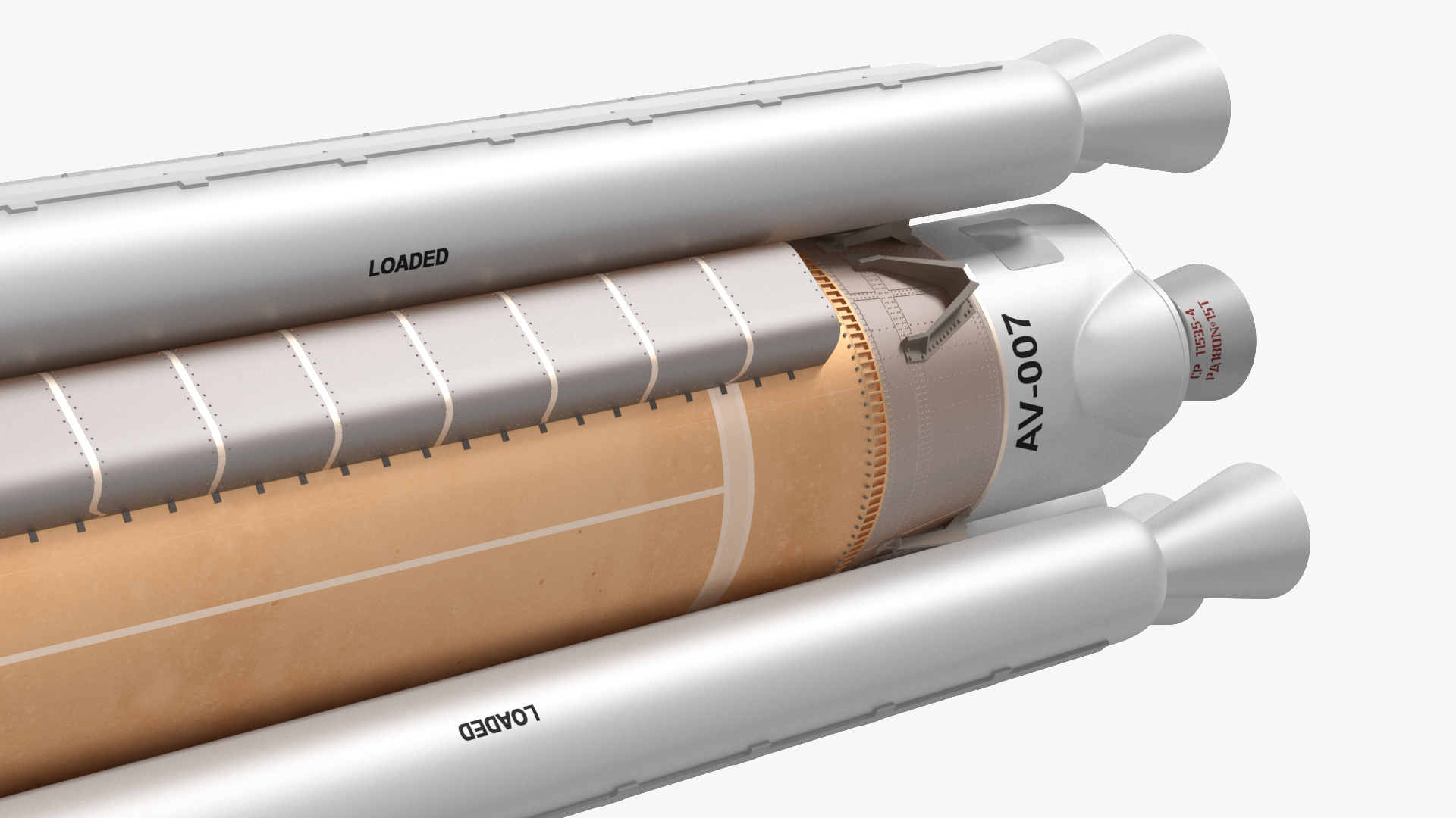 Atlas 500 Series Expendable Launch Vehicle 3D