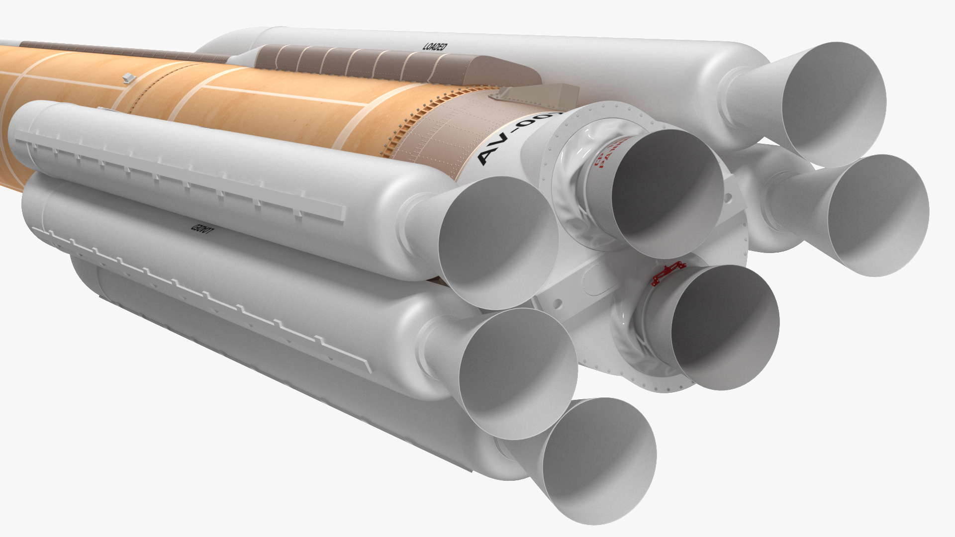 Atlas 500 Series Expendable Launch Vehicle 3D