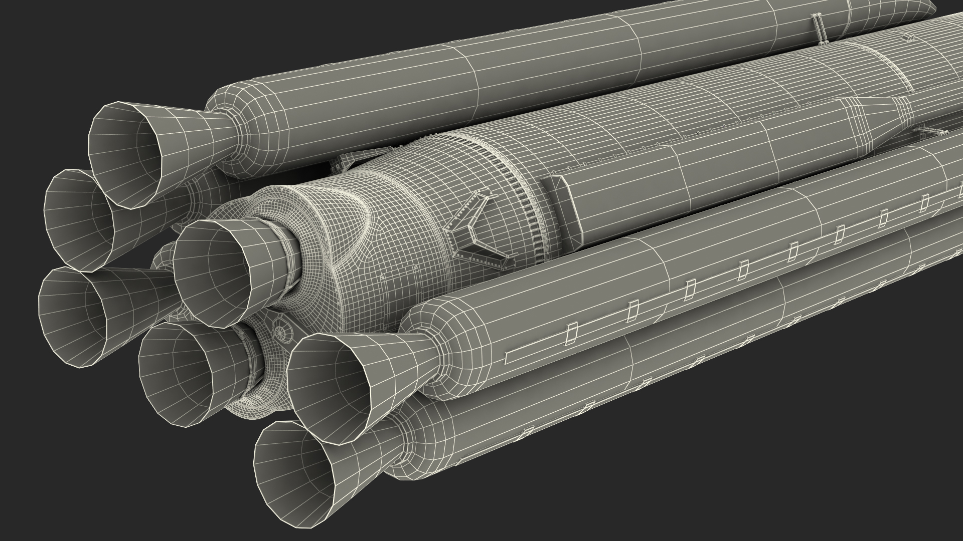 Atlas 500 Series Expendable Launch Vehicle 3D