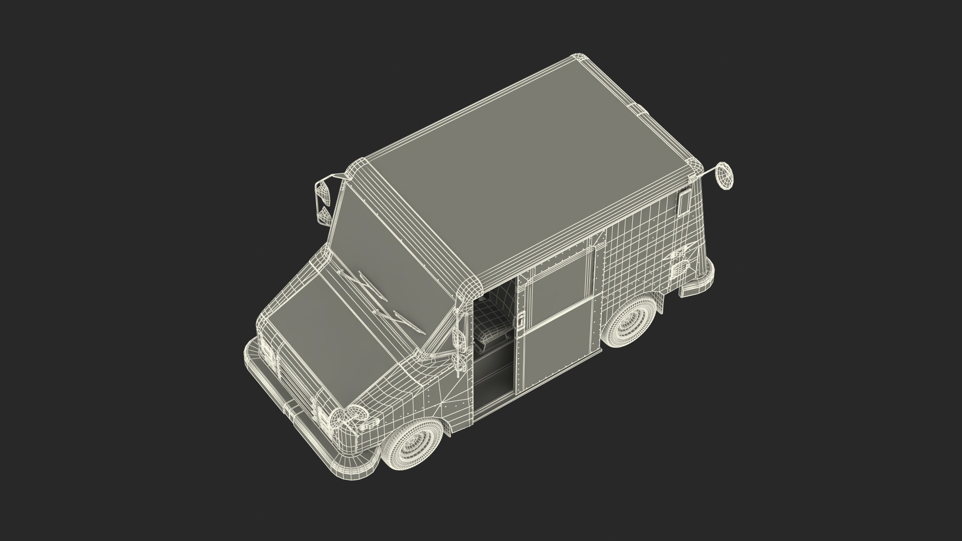 3D model Post Car