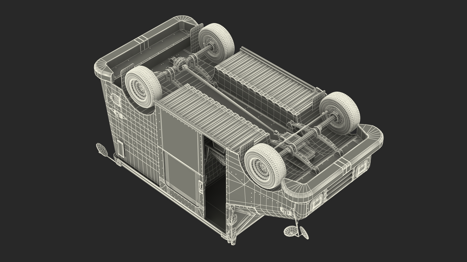 3D model Post Car