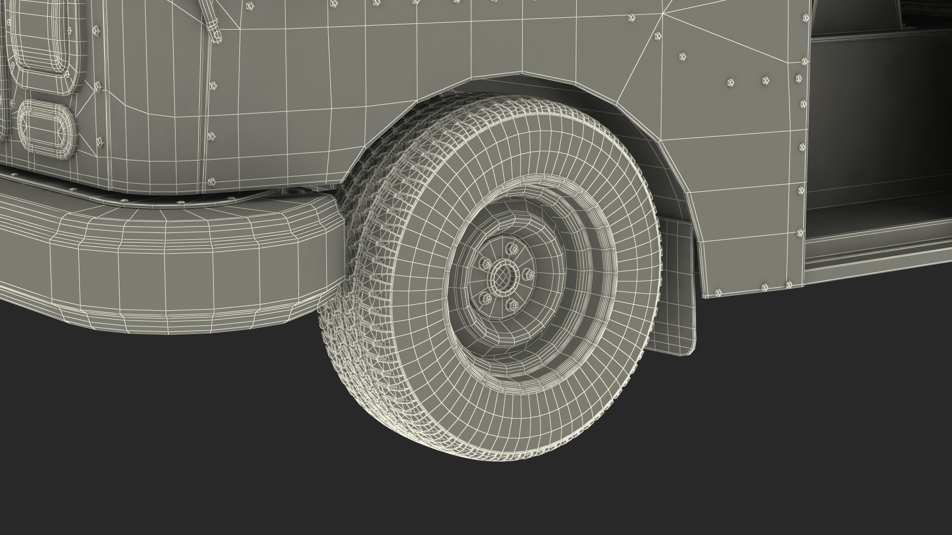 3D model Post Car