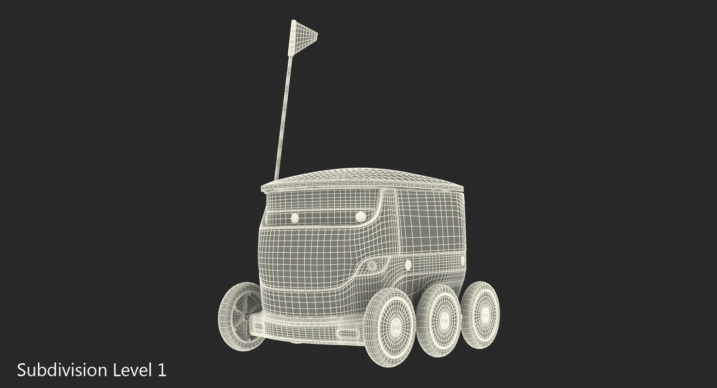 3D Personal Delivery Robot model
