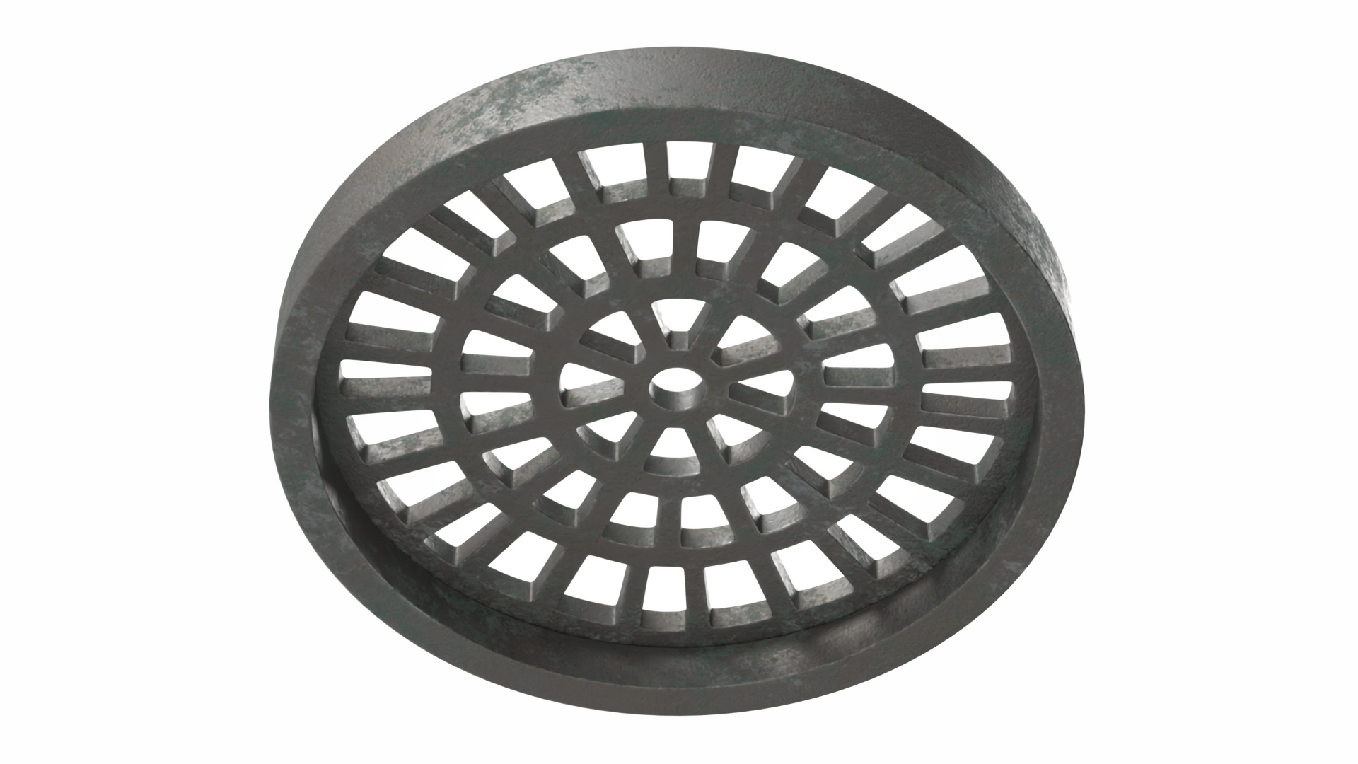 3D Water Drain Cover Round model