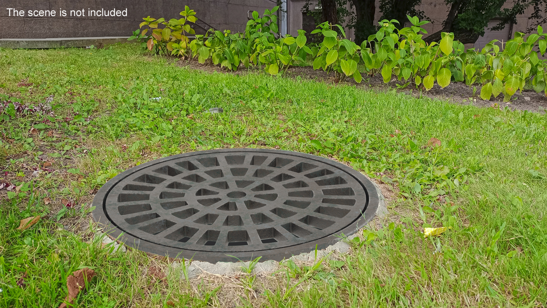 3D Water Drain Cover Round model