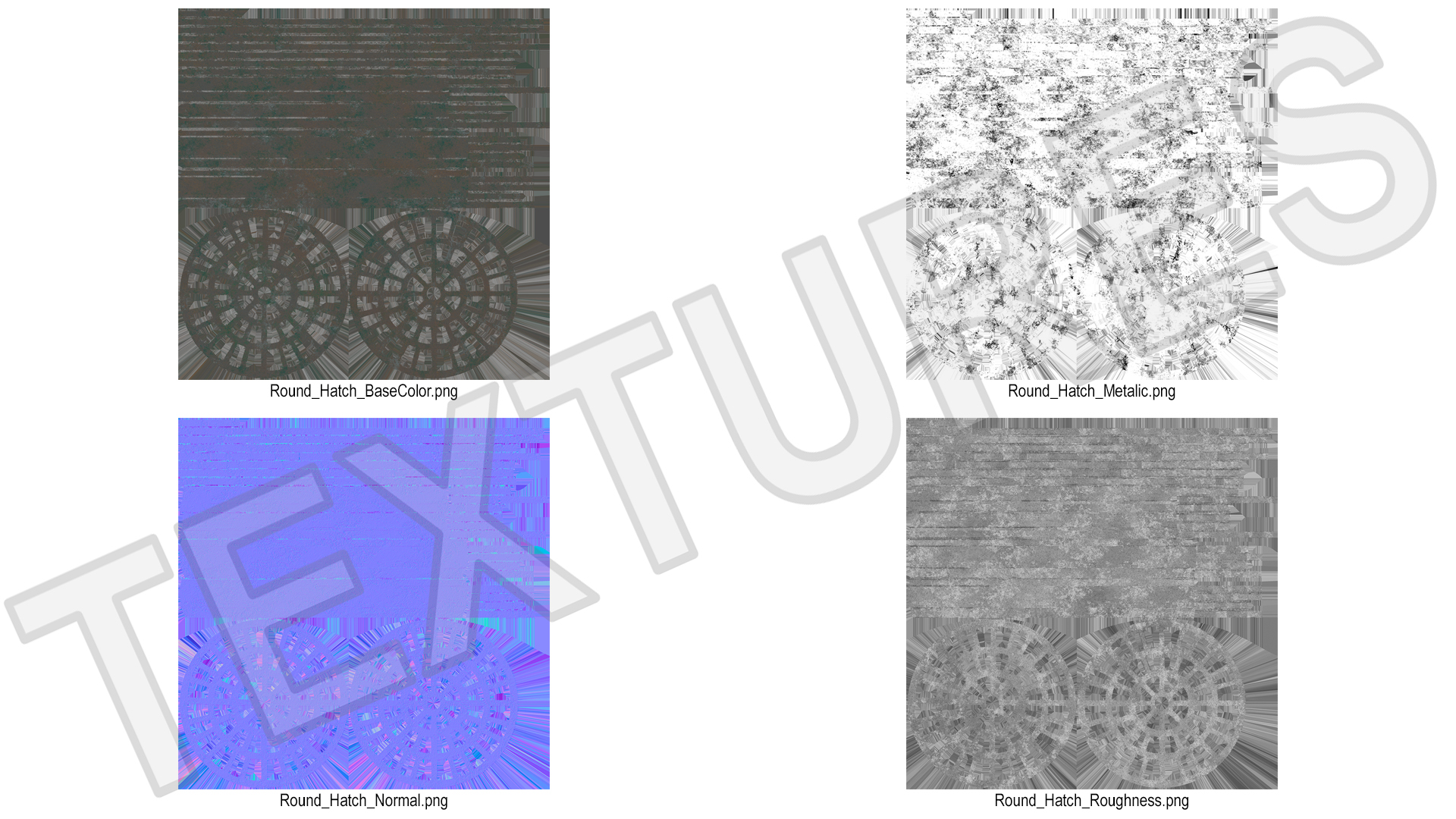3D Water Drain Cover Round model