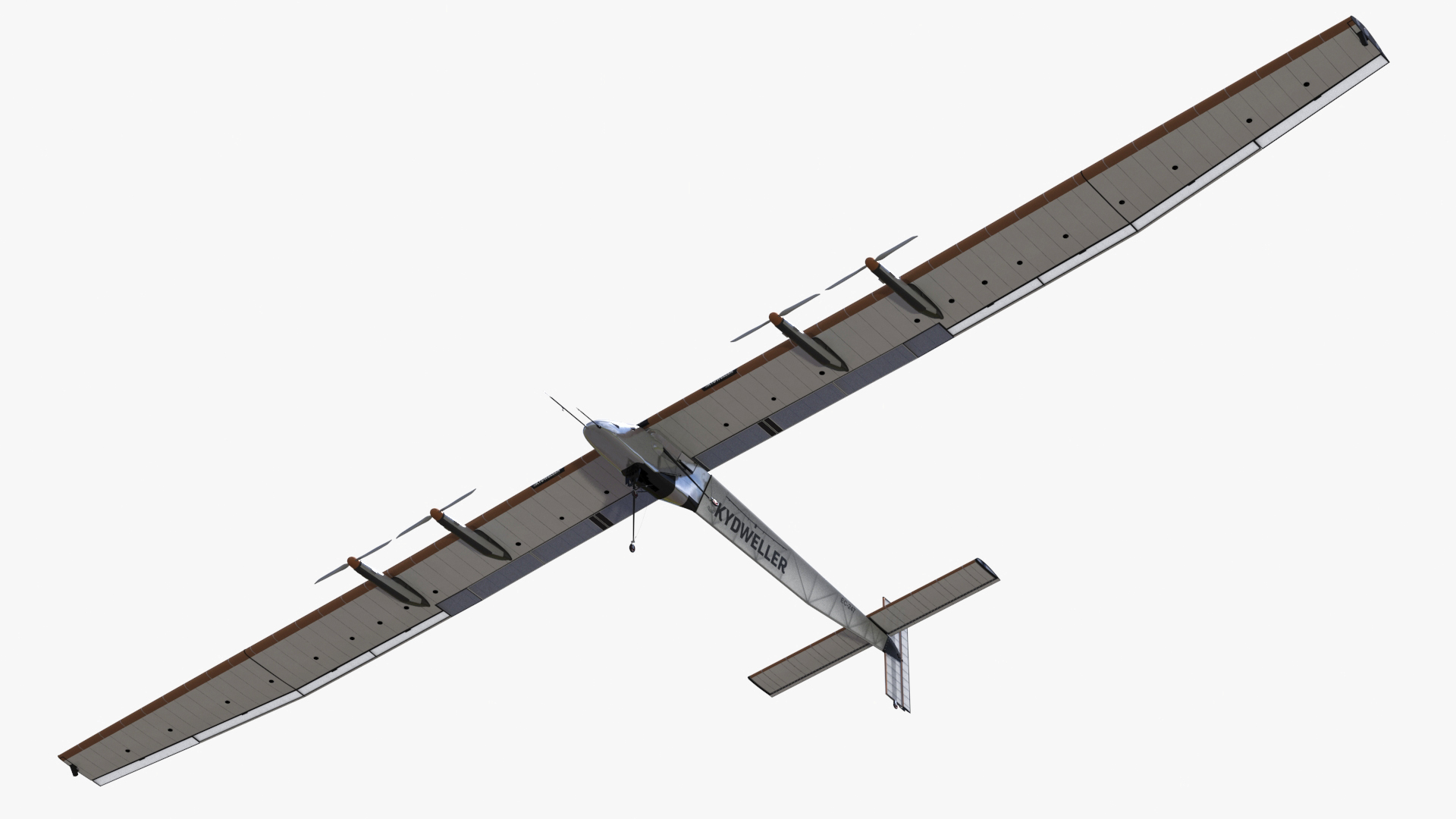 Solar Plane Skydweller Rigged 3D model
