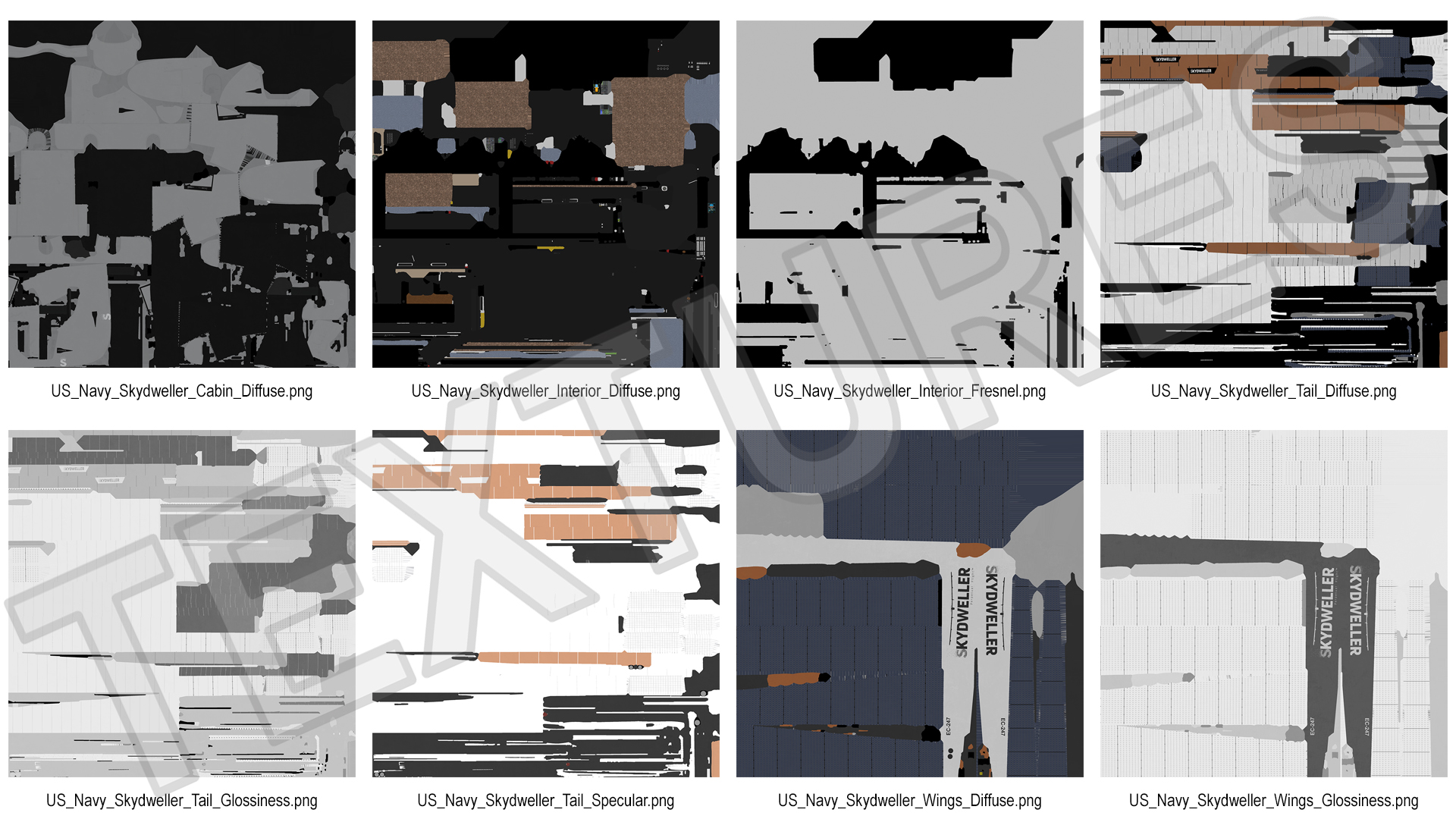 Solar Plane Skydweller Rigged 3D model