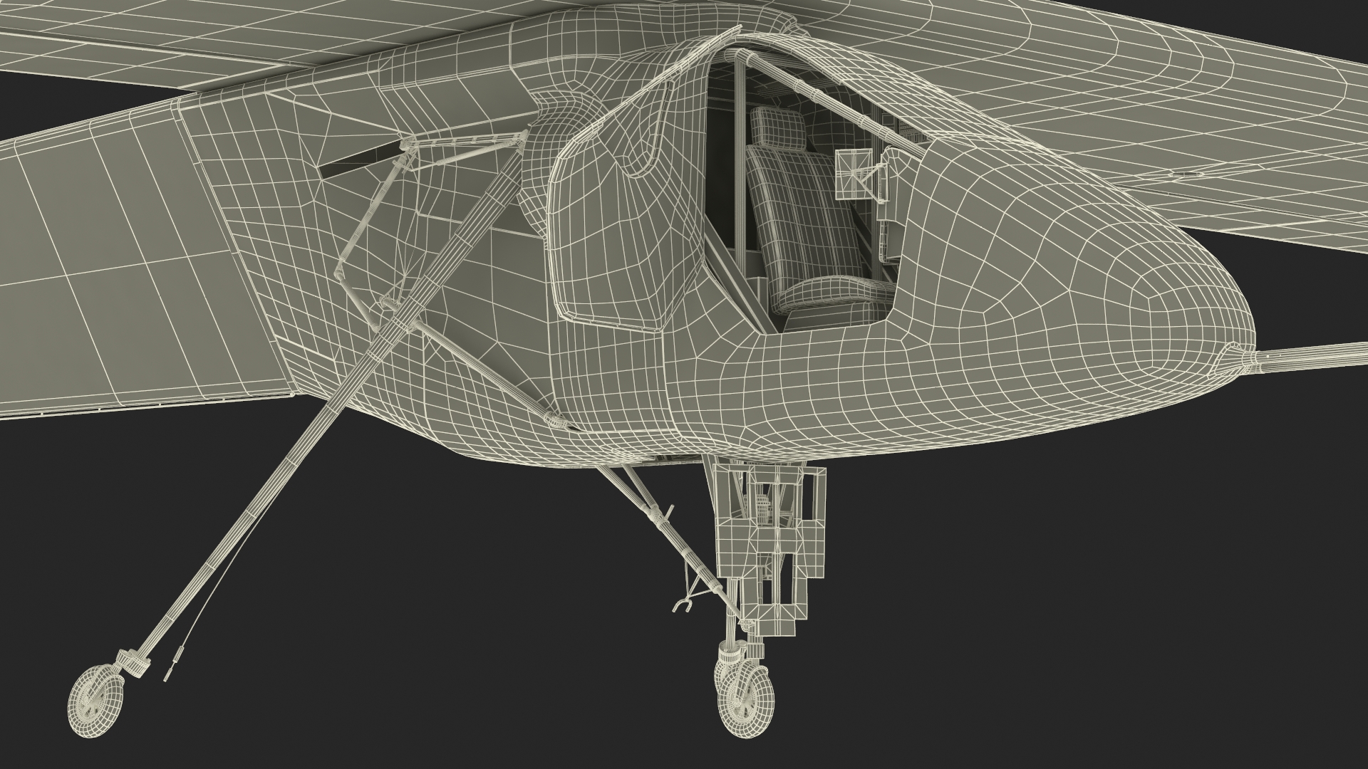 Solar Plane Skydweller Rigged 3D model