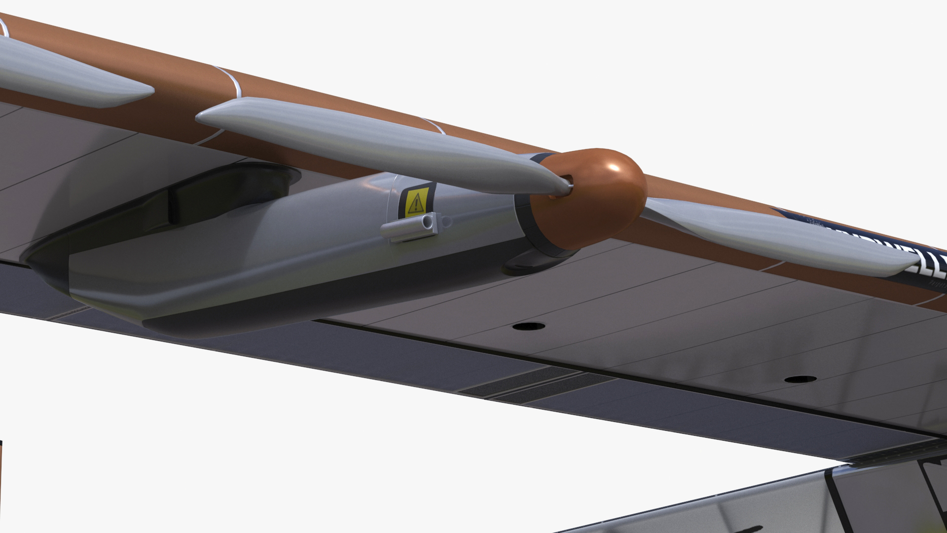 Solar Plane Skydweller Rigged 3D model
