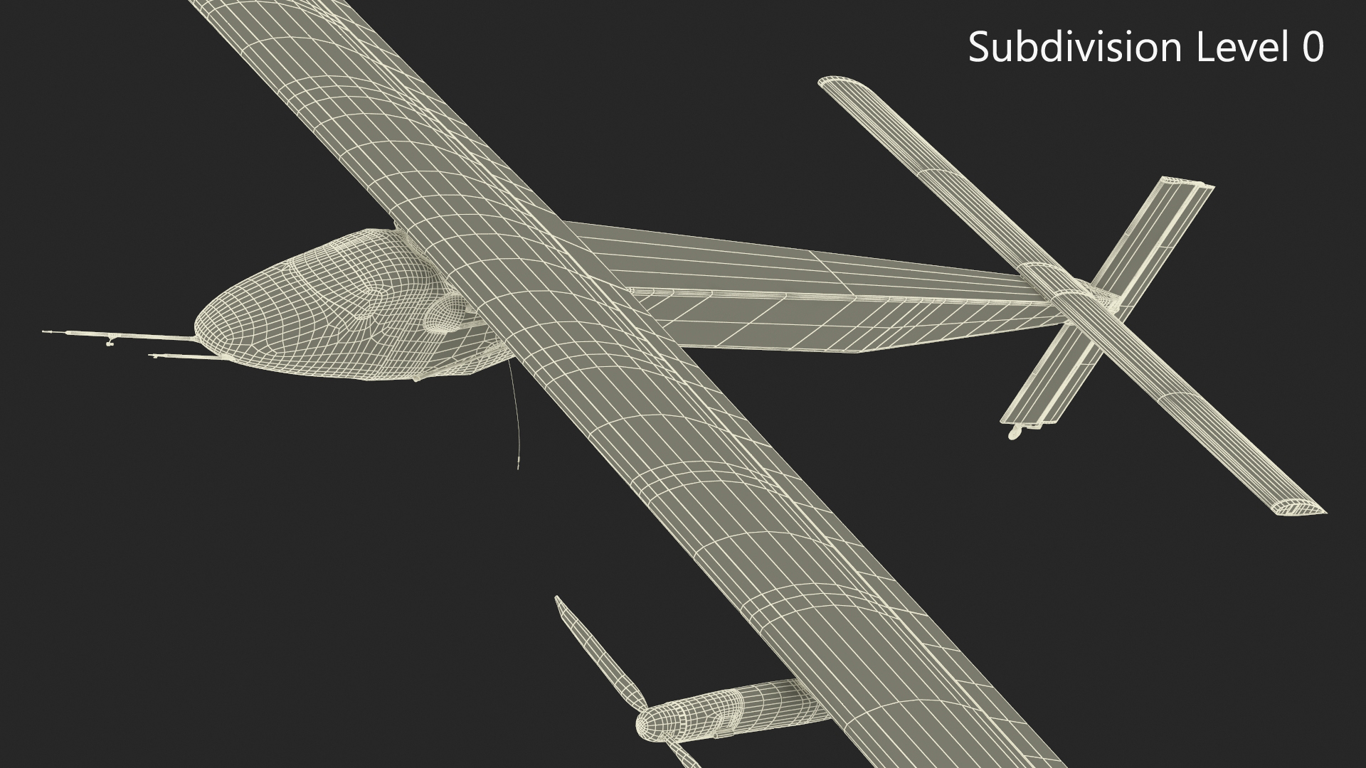 Solar Plane Skydweller Rigged 3D model