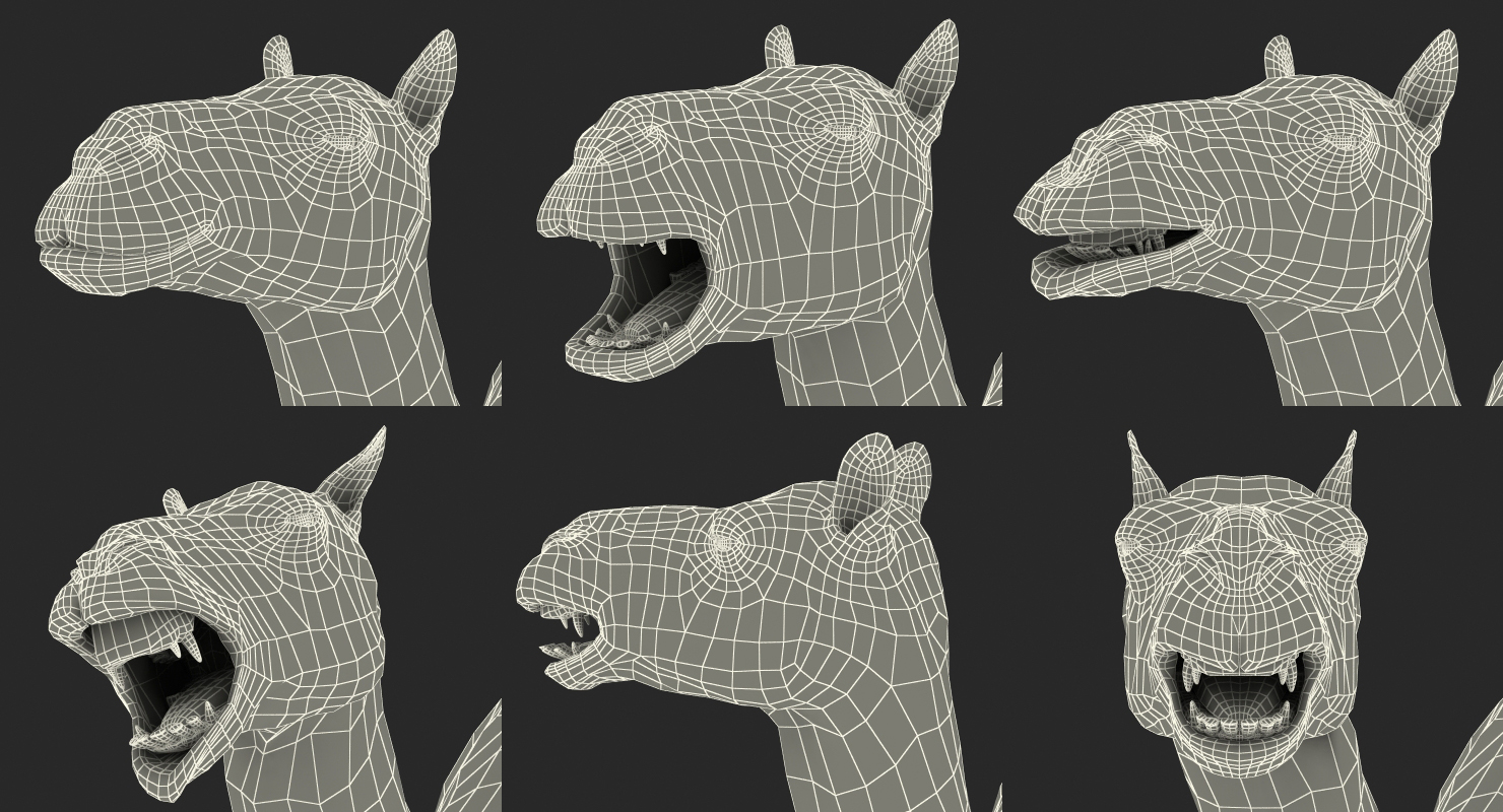 3D Camel Rigged with Fur