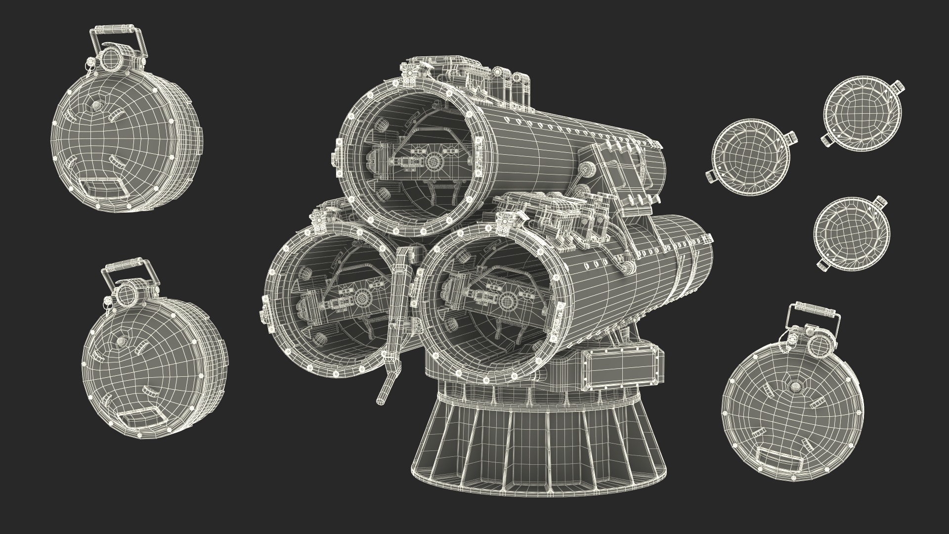 Mark 32 Torpedo Launching System 3D