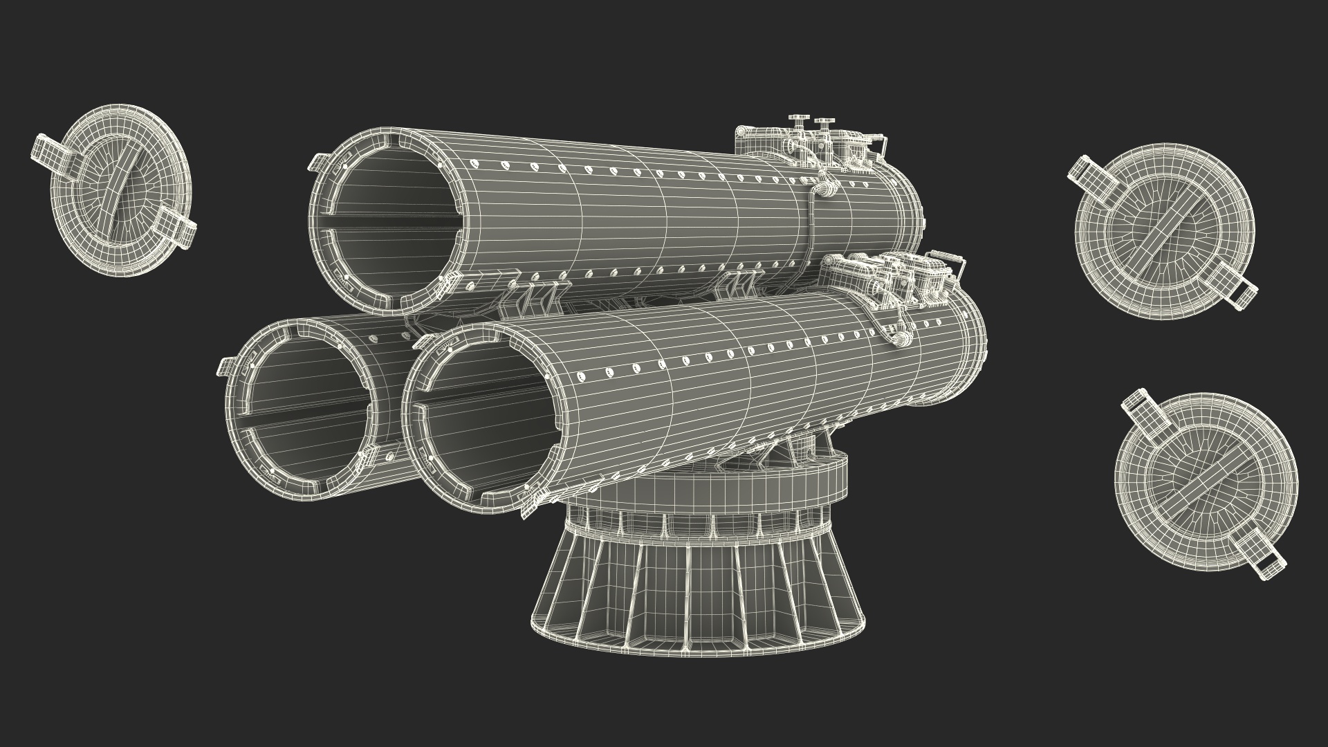 Mark 32 Torpedo Launching System 3D