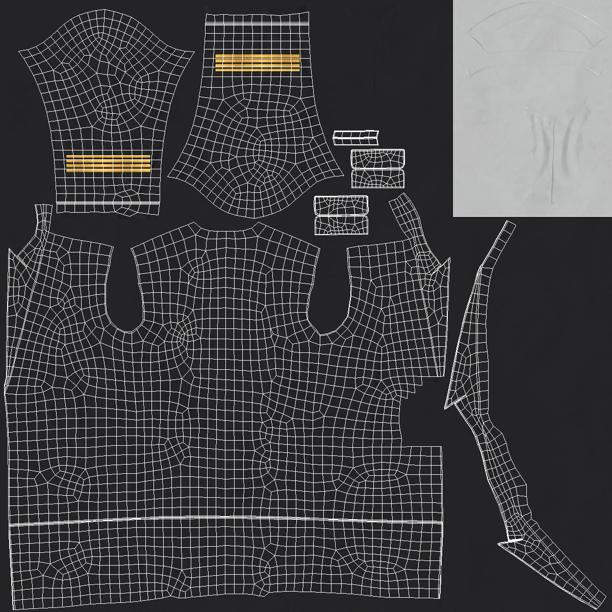 3D Airline Pilot Suit model