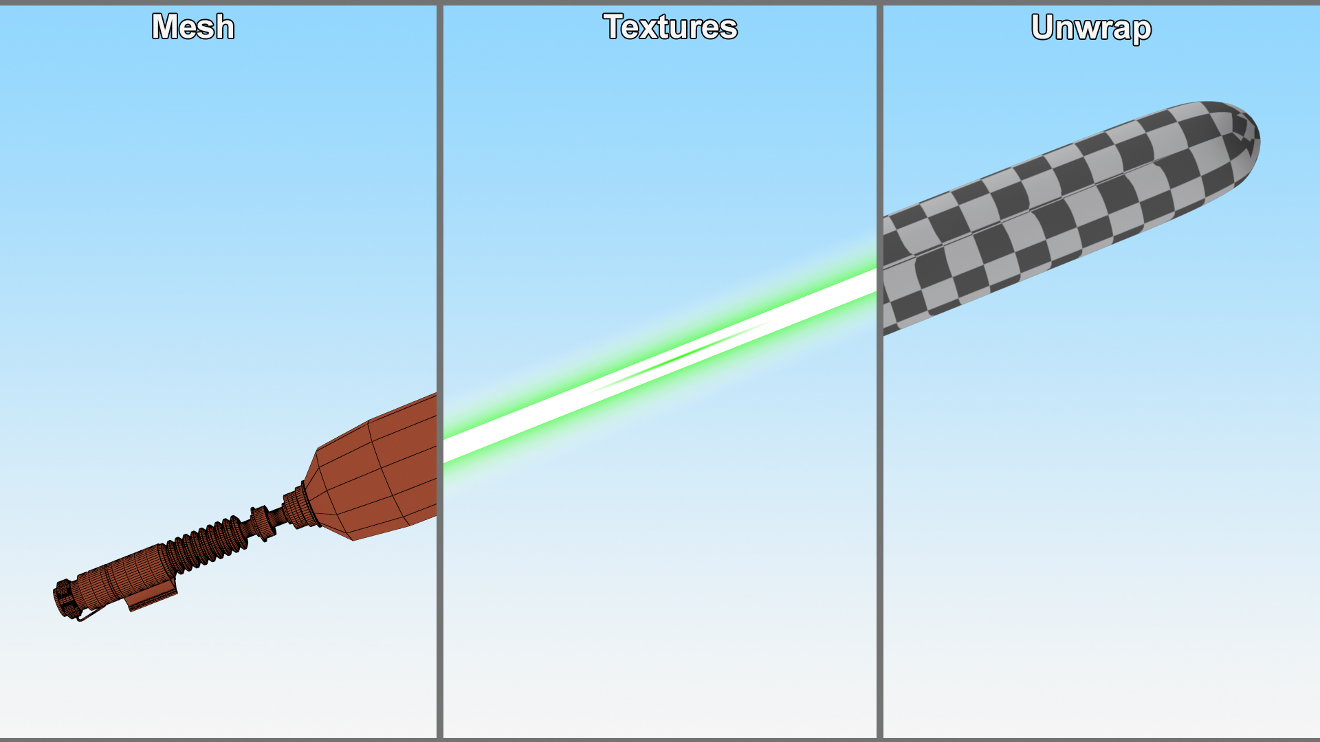 3D model Luke Skywalker Lightsaber