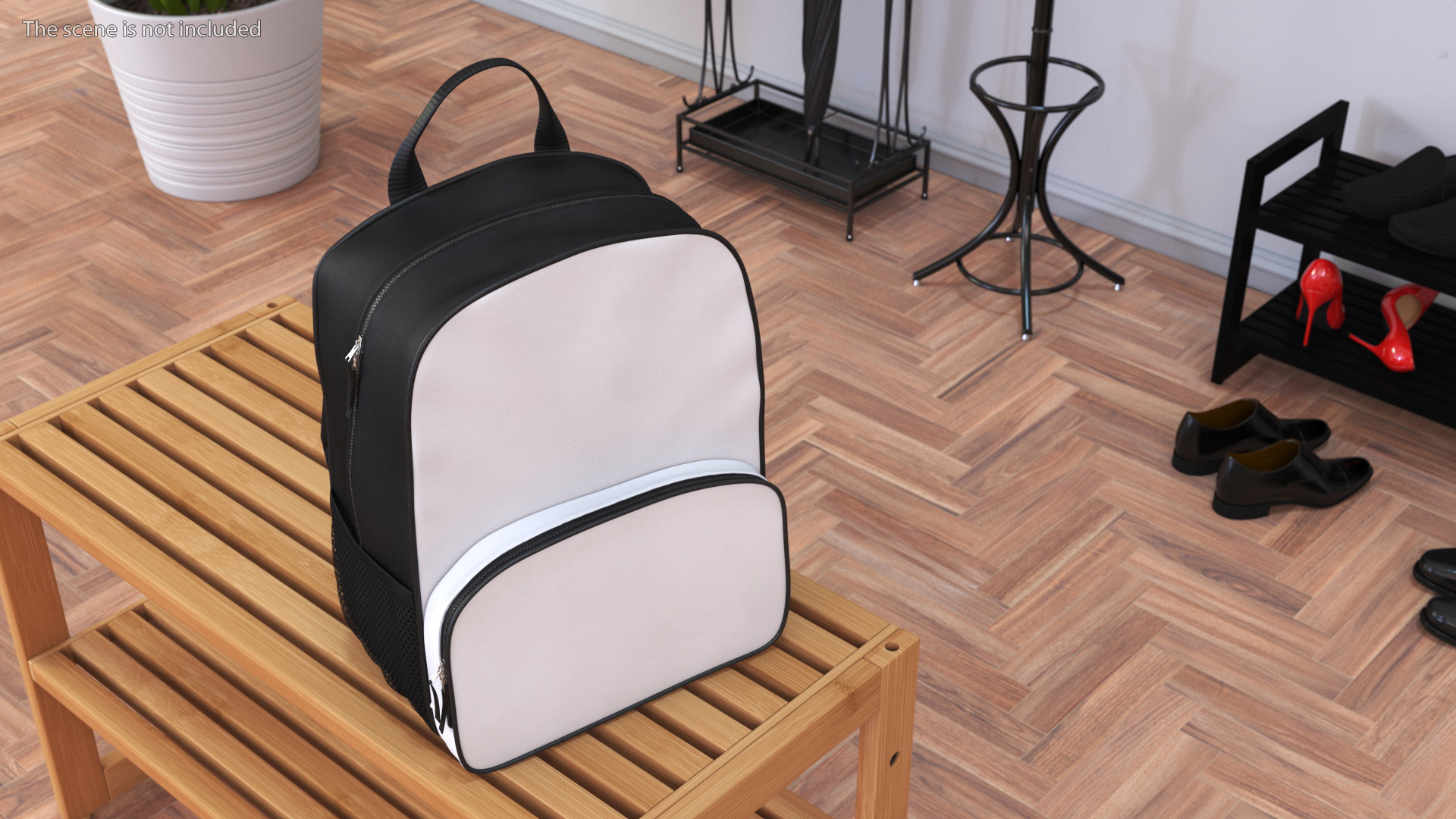 Classic Backpack with Front Pocket 3D model