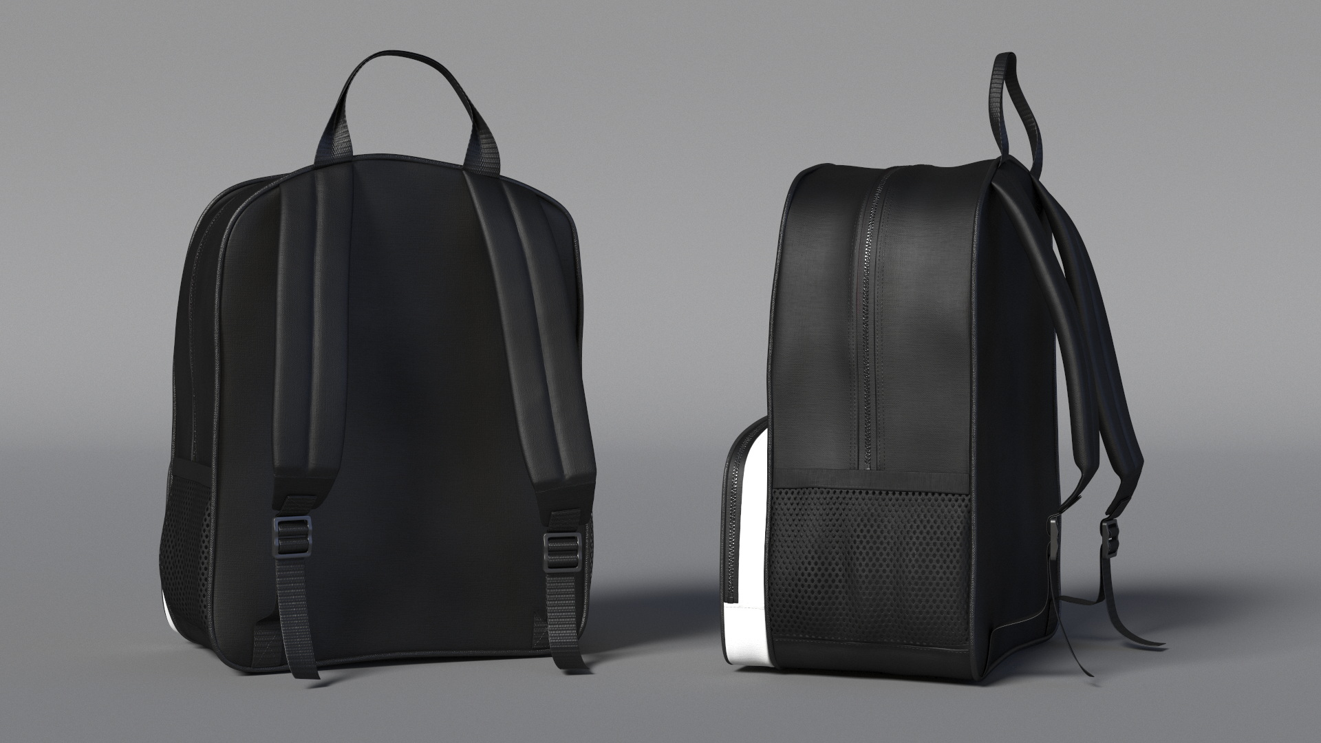 Classic Backpack with Front Pocket 3D model