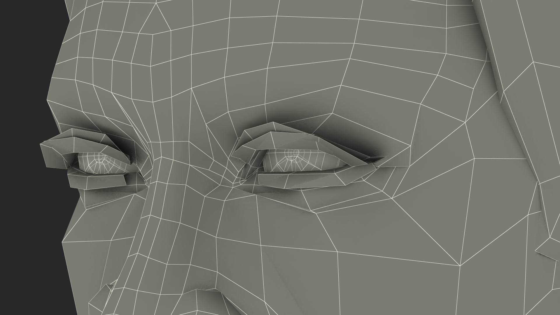 Asian Man Head 3D model
