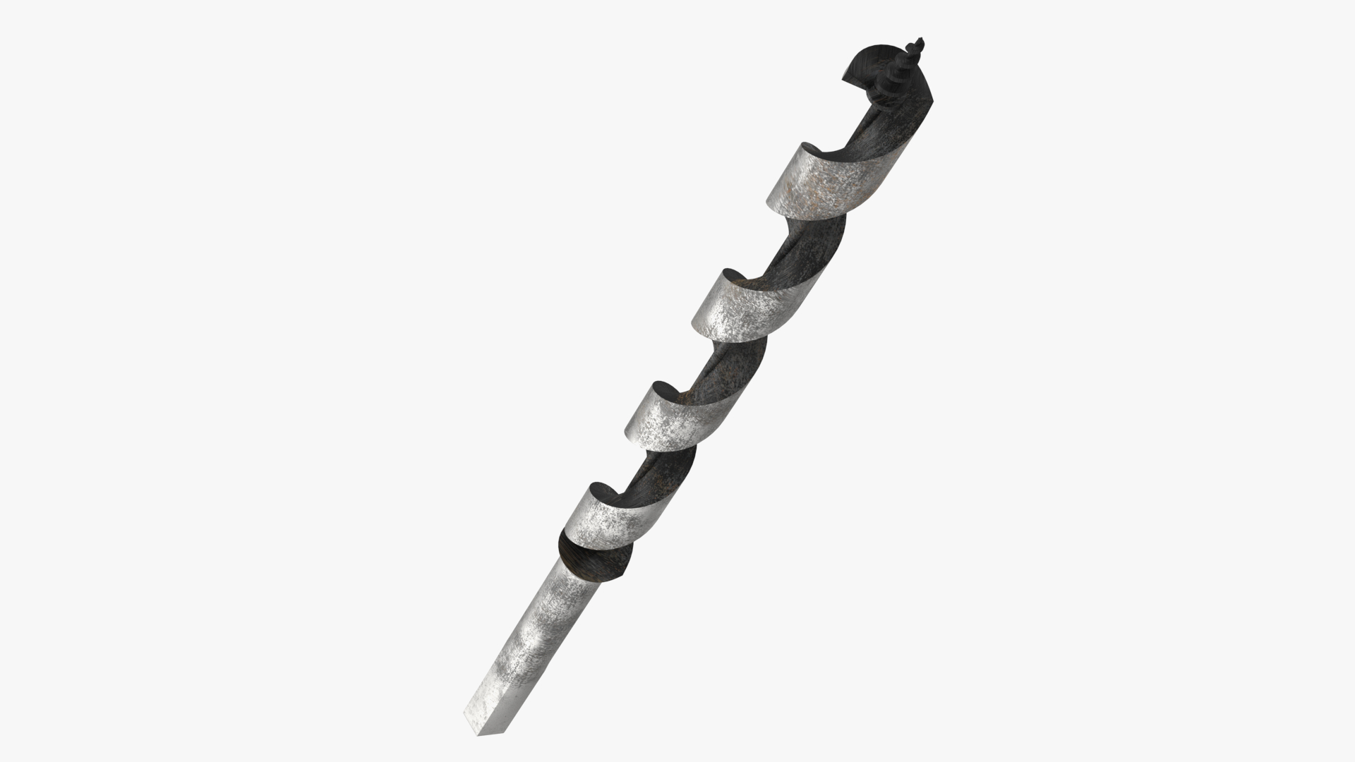 3D model Wood Boring Auger Bit Old