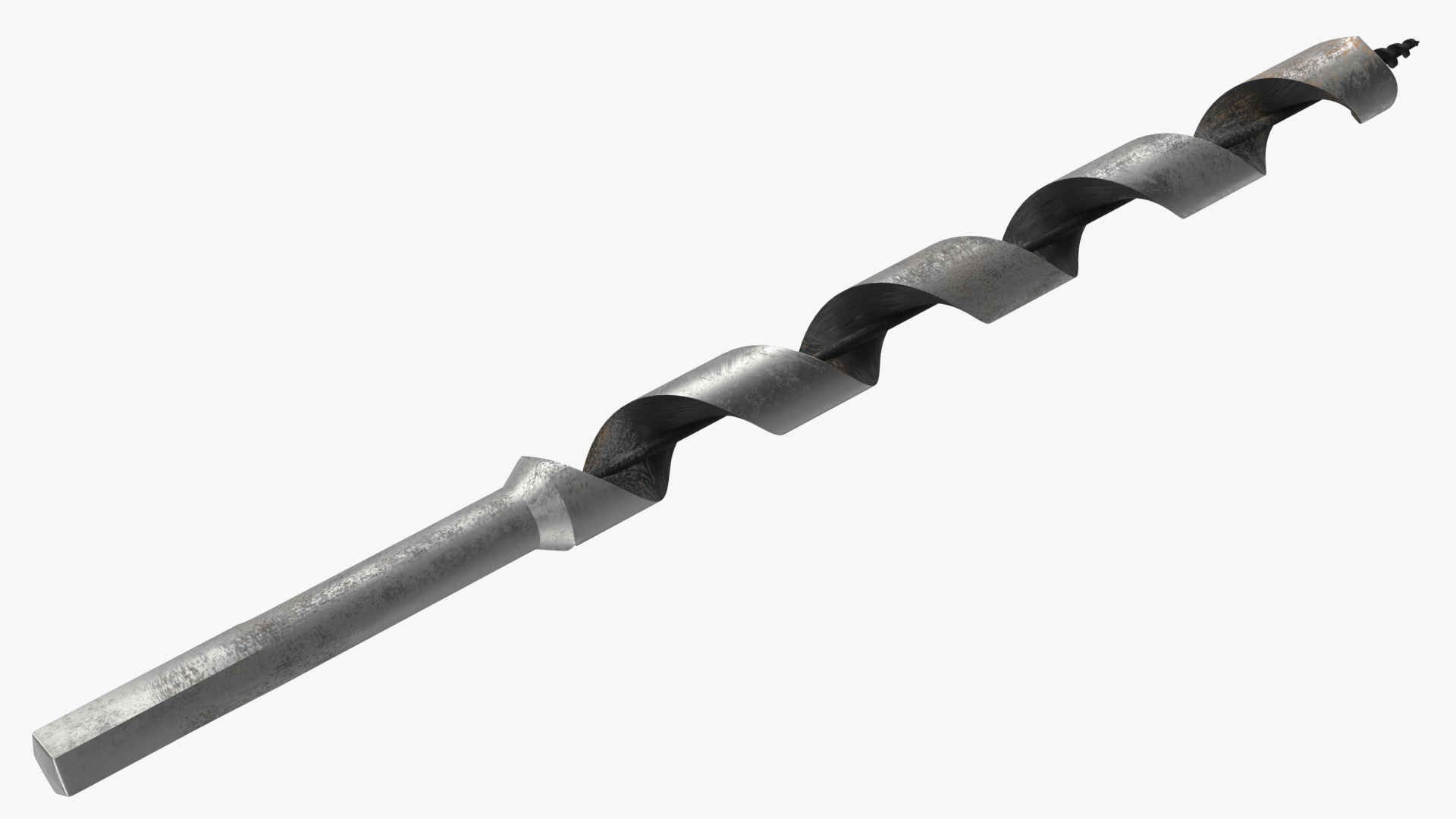 3D model Wood Boring Auger Bit Old