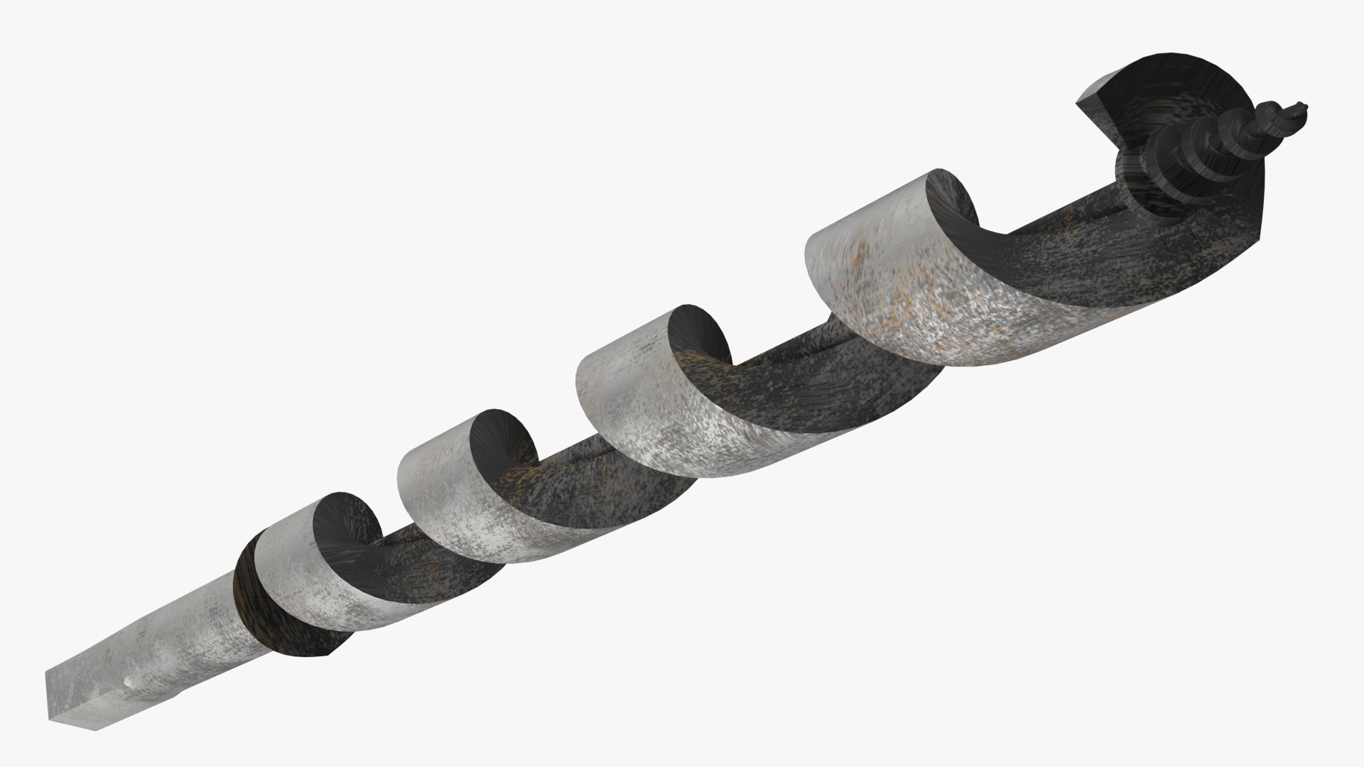 3D model Wood Boring Auger Bit Old
