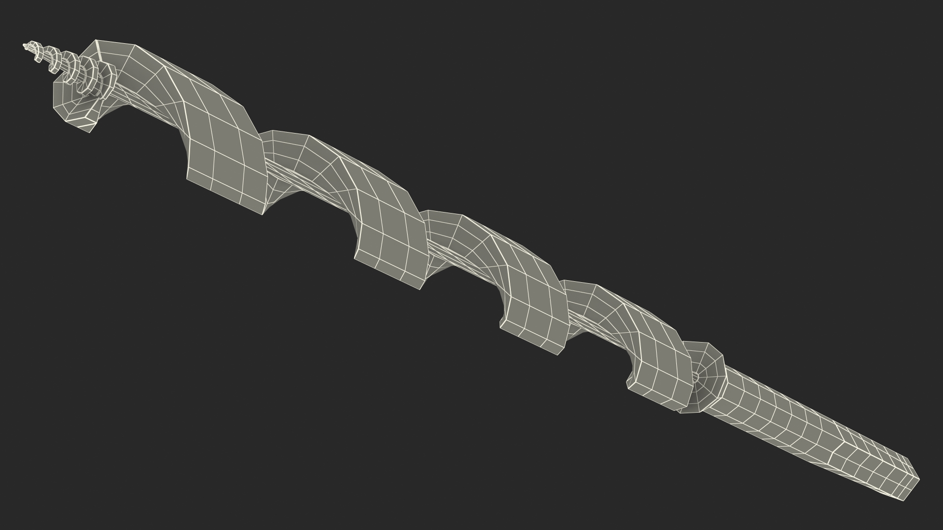3D model Wood Boring Auger Bit Old