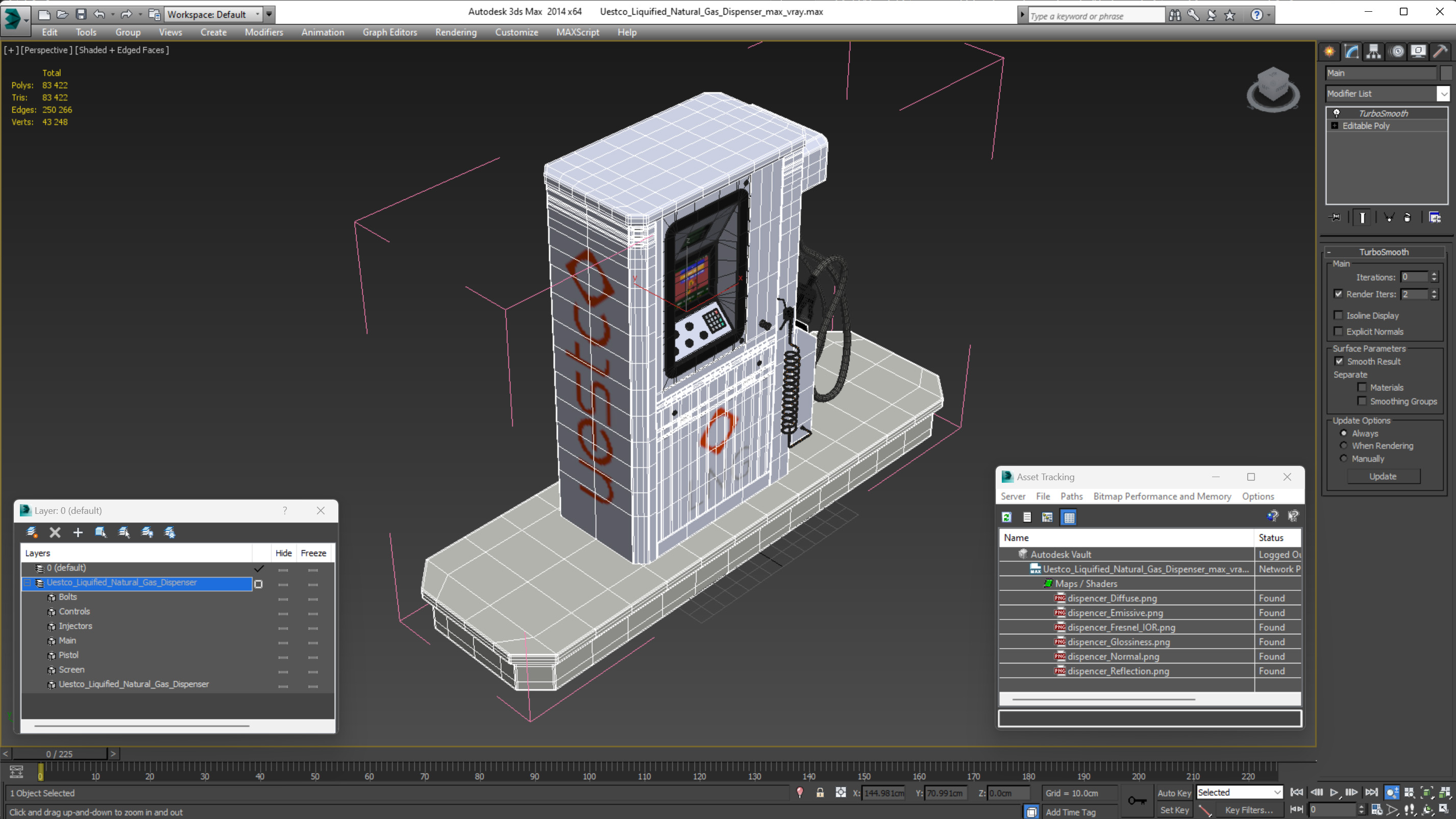 3D Uestco Liquified Natural Gas Dispenser model