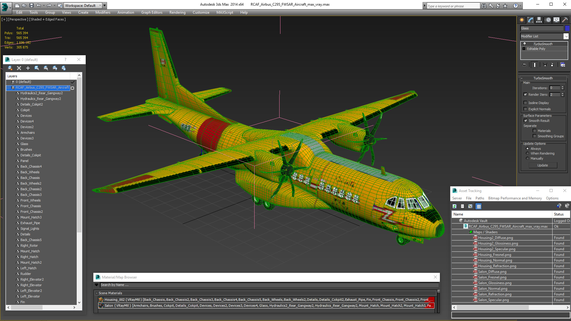 3D RCAF Airbus C295 FWSAR Aircraft