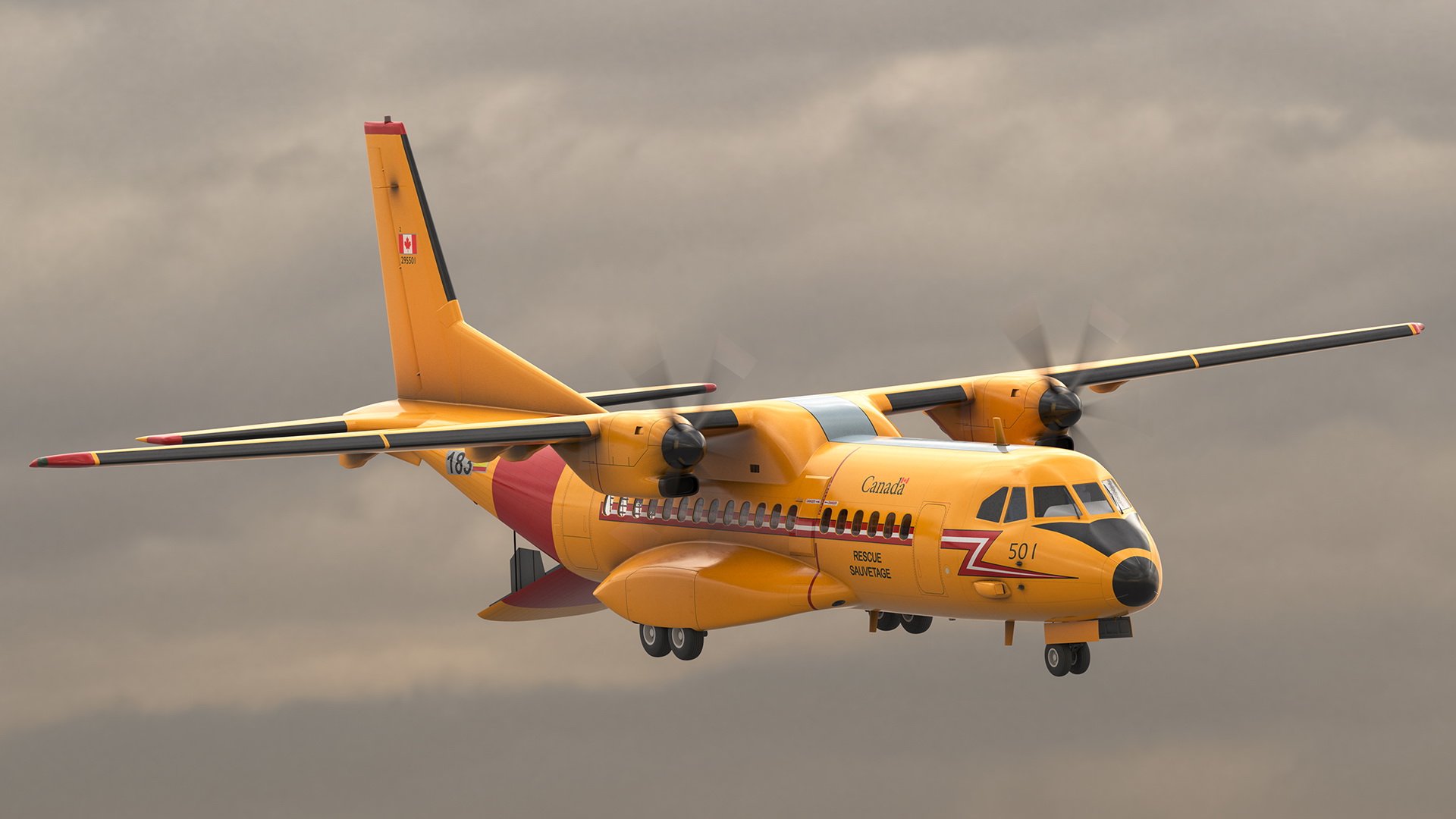 3D RCAF Airbus C295 FWSAR Aircraft