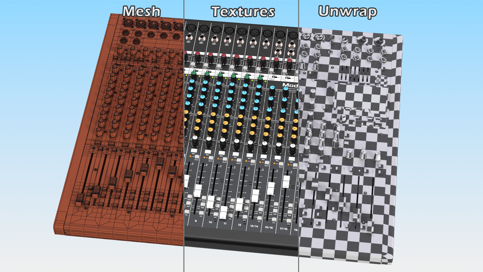 Analog Mixer Recorder On 3D model