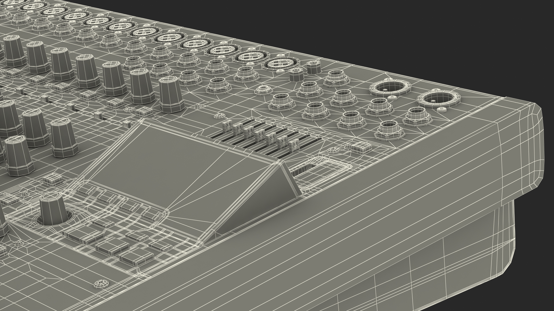 Analog Mixer Recorder On 3D model