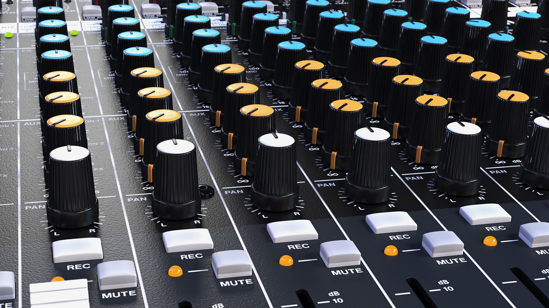 Analog Mixer Recorder On 3D model