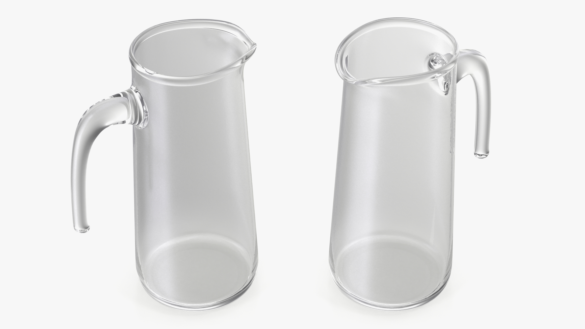 3D Glass Straight Jug model