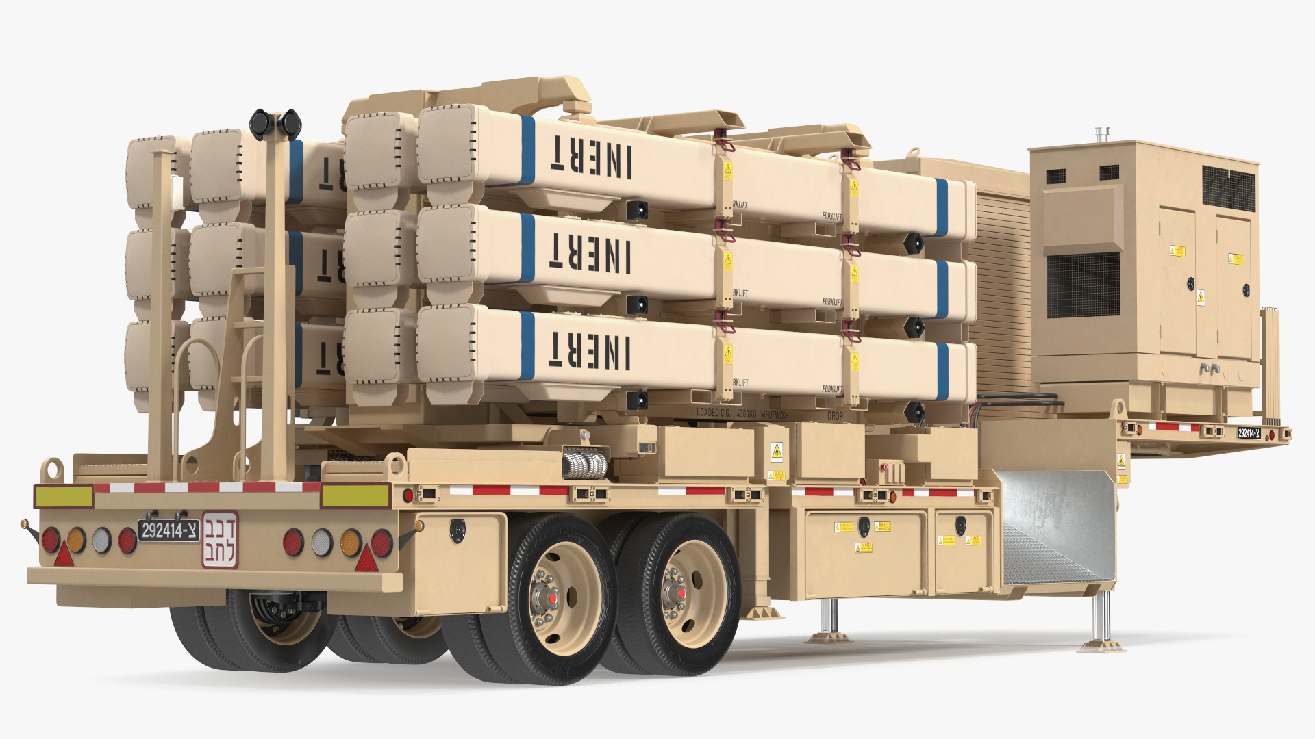David Sling Israel Defense-System Rigged for Maya 3D model