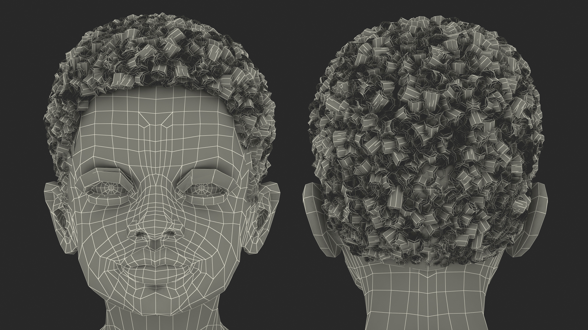3D Black Child Boy Rigged for Cinema 4D