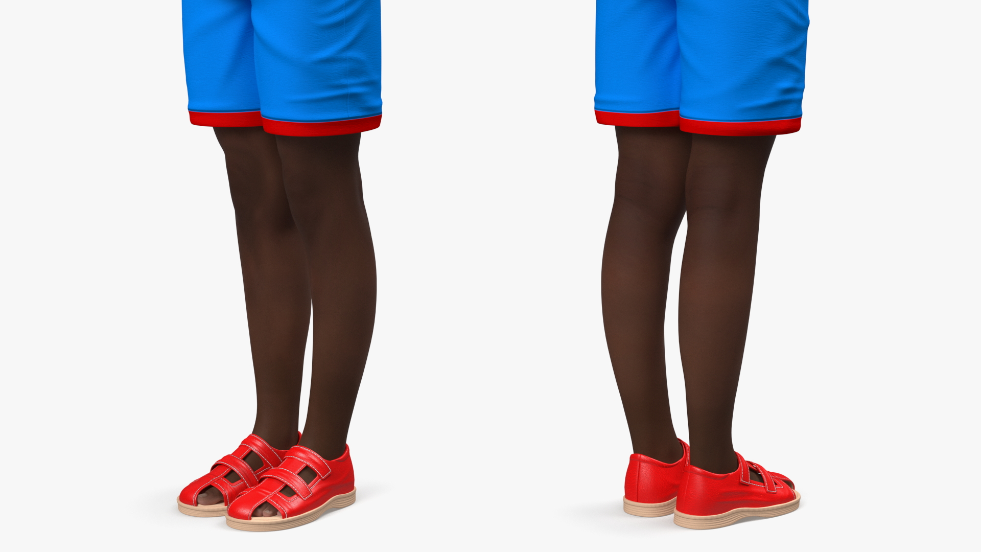 3D Black Child Boy Rigged for Cinema 4D