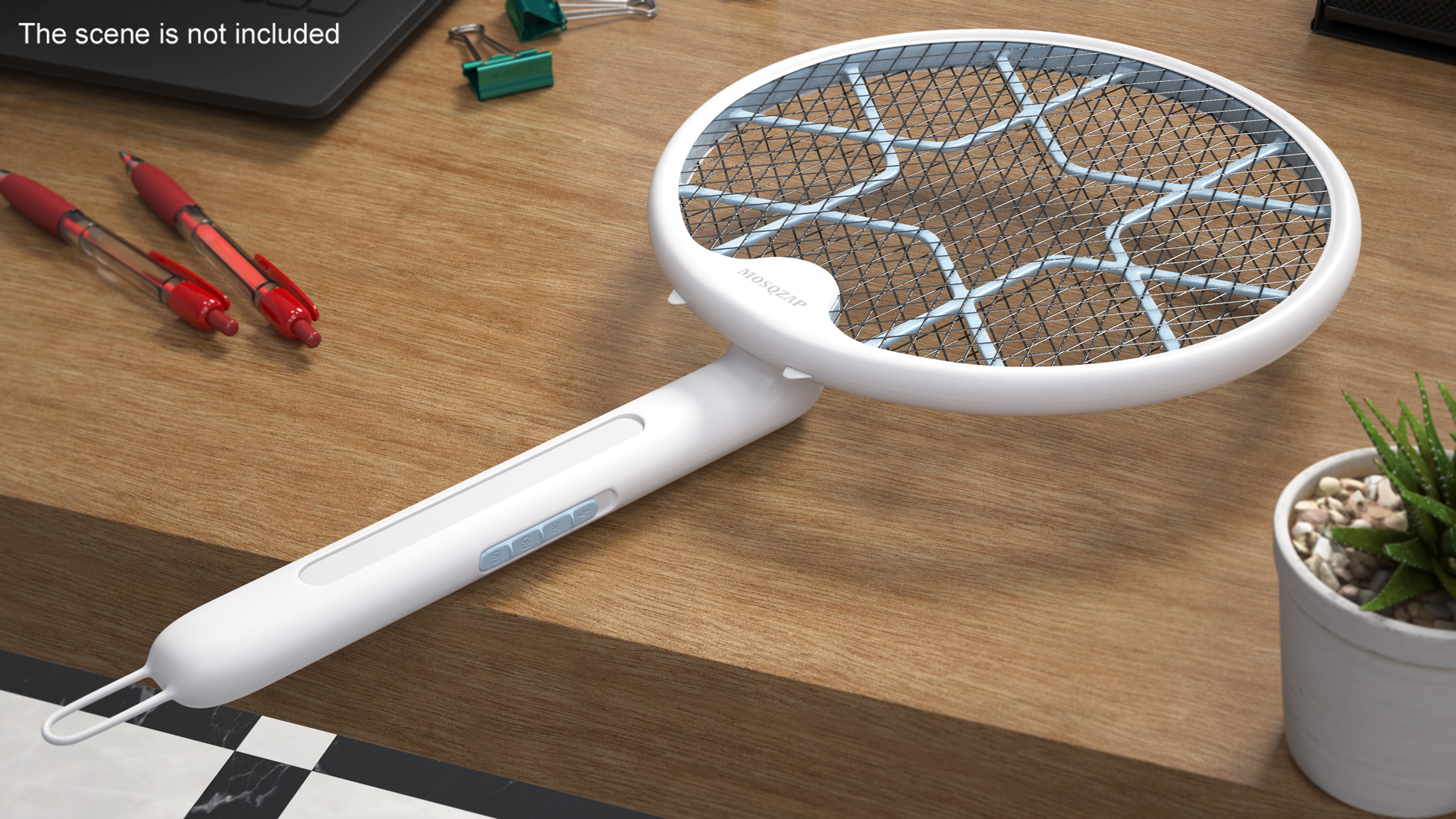 Mosqzap Foldable Bug Zapper Racket 3D model