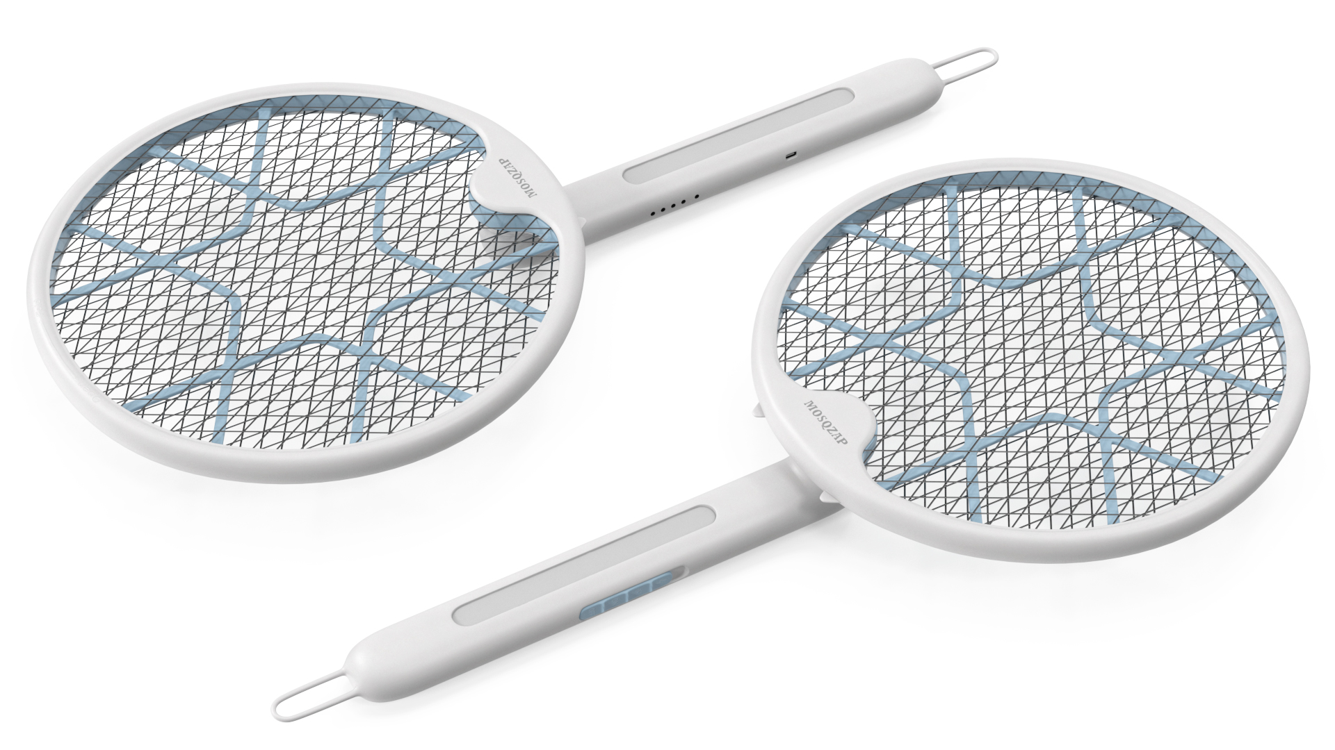 Mosqzap Foldable Bug Zapper Racket 3D model