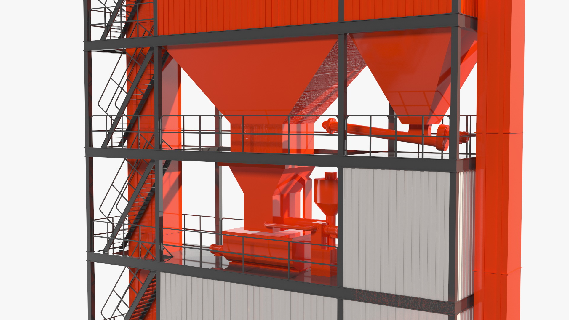 3D Stationary Asphalt Mixing Plant