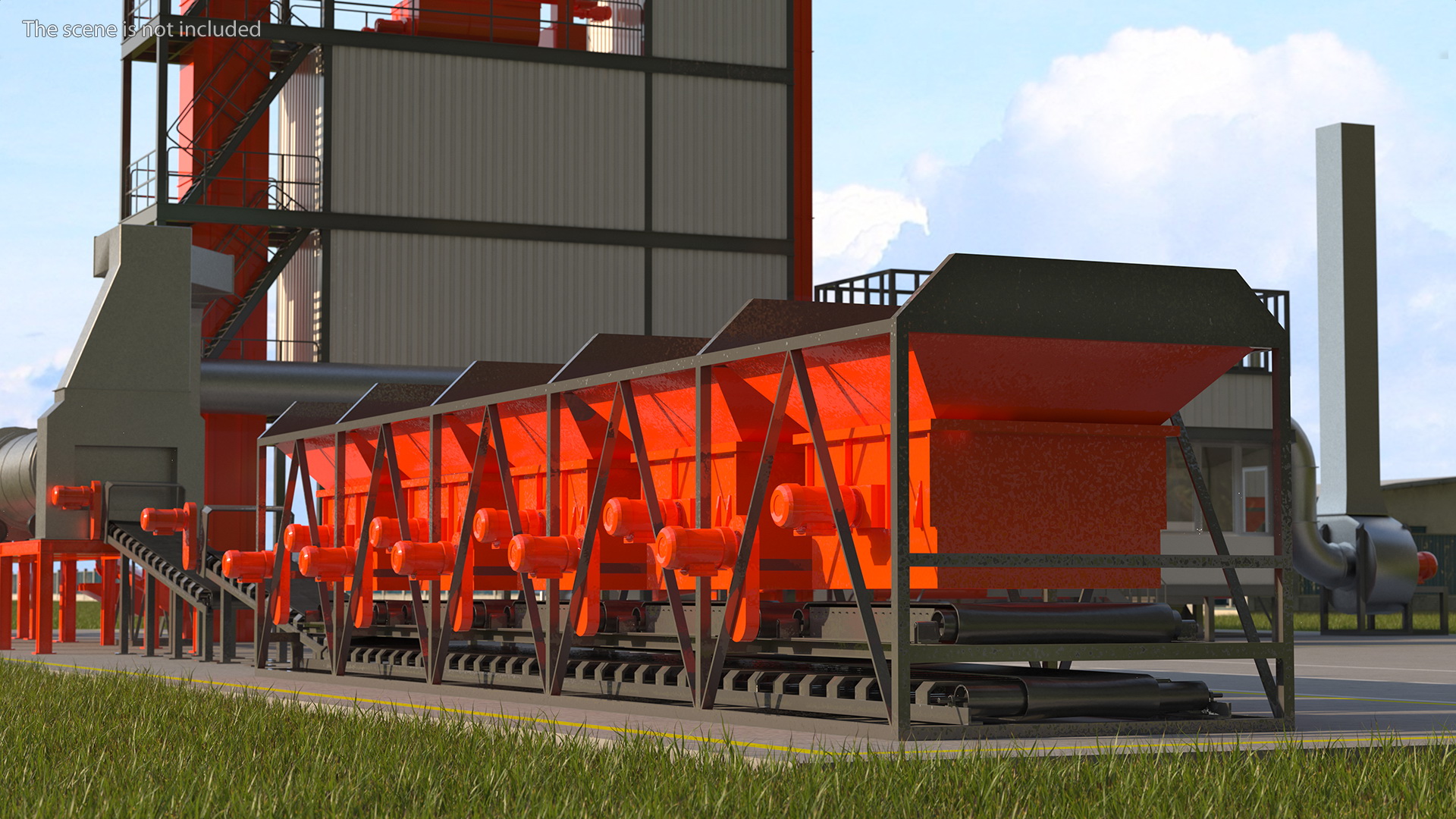 3D Stationary Asphalt Mixing Plant