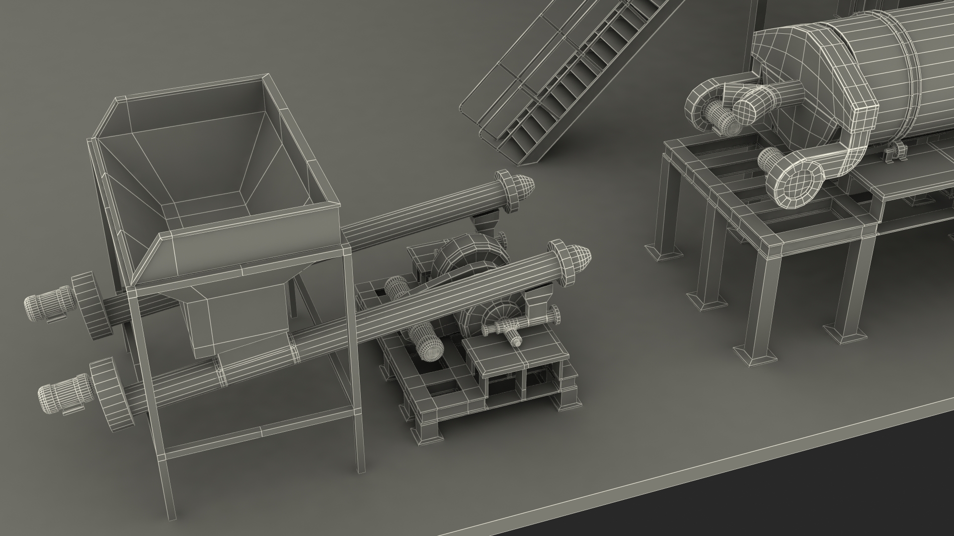 3D Stationary Asphalt Mixing Plant