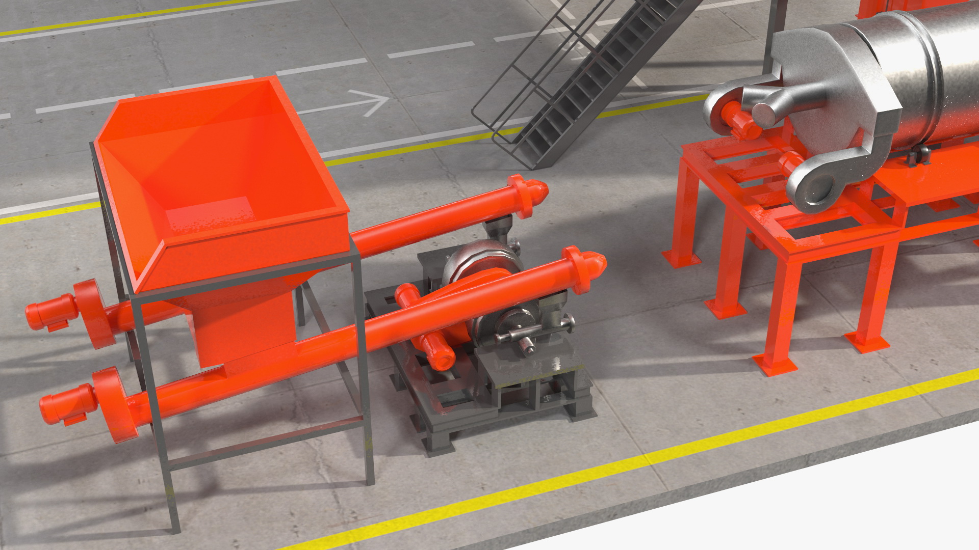 3D Stationary Asphalt Mixing Plant