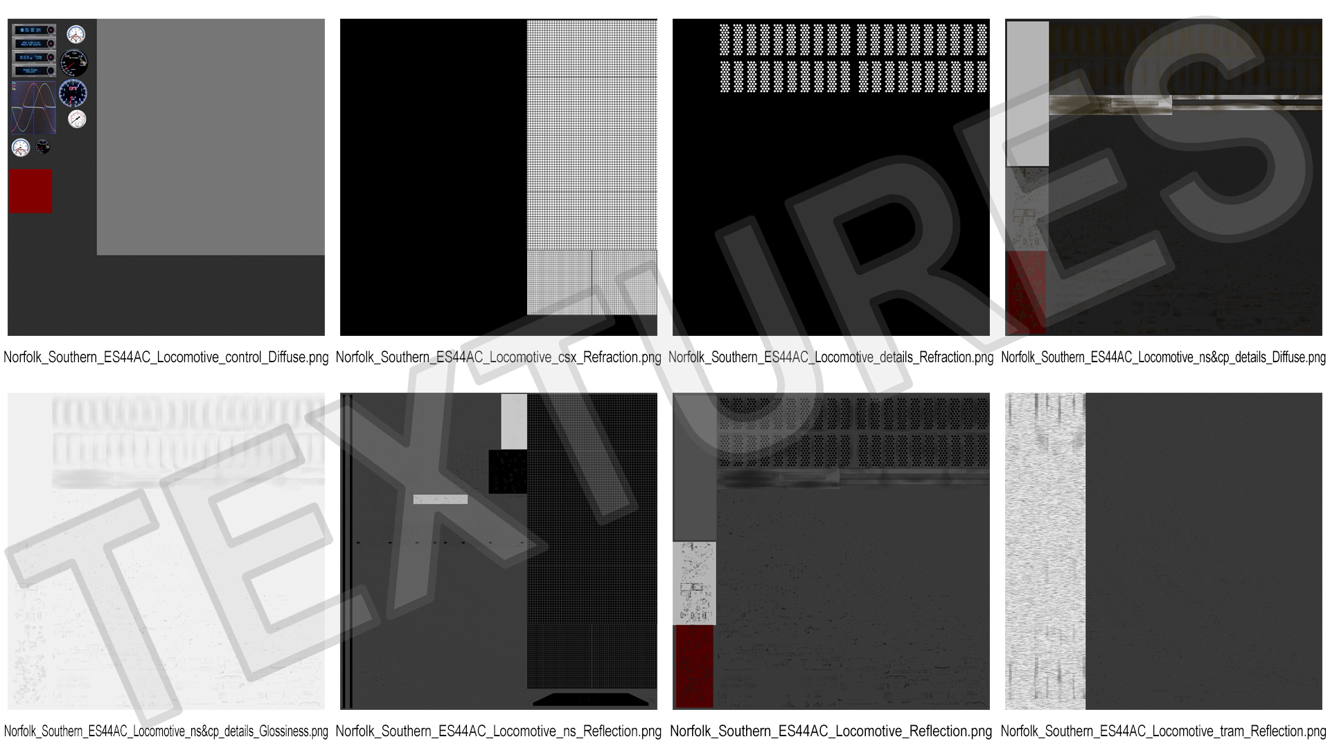 USA Diesel Locomotives 3D