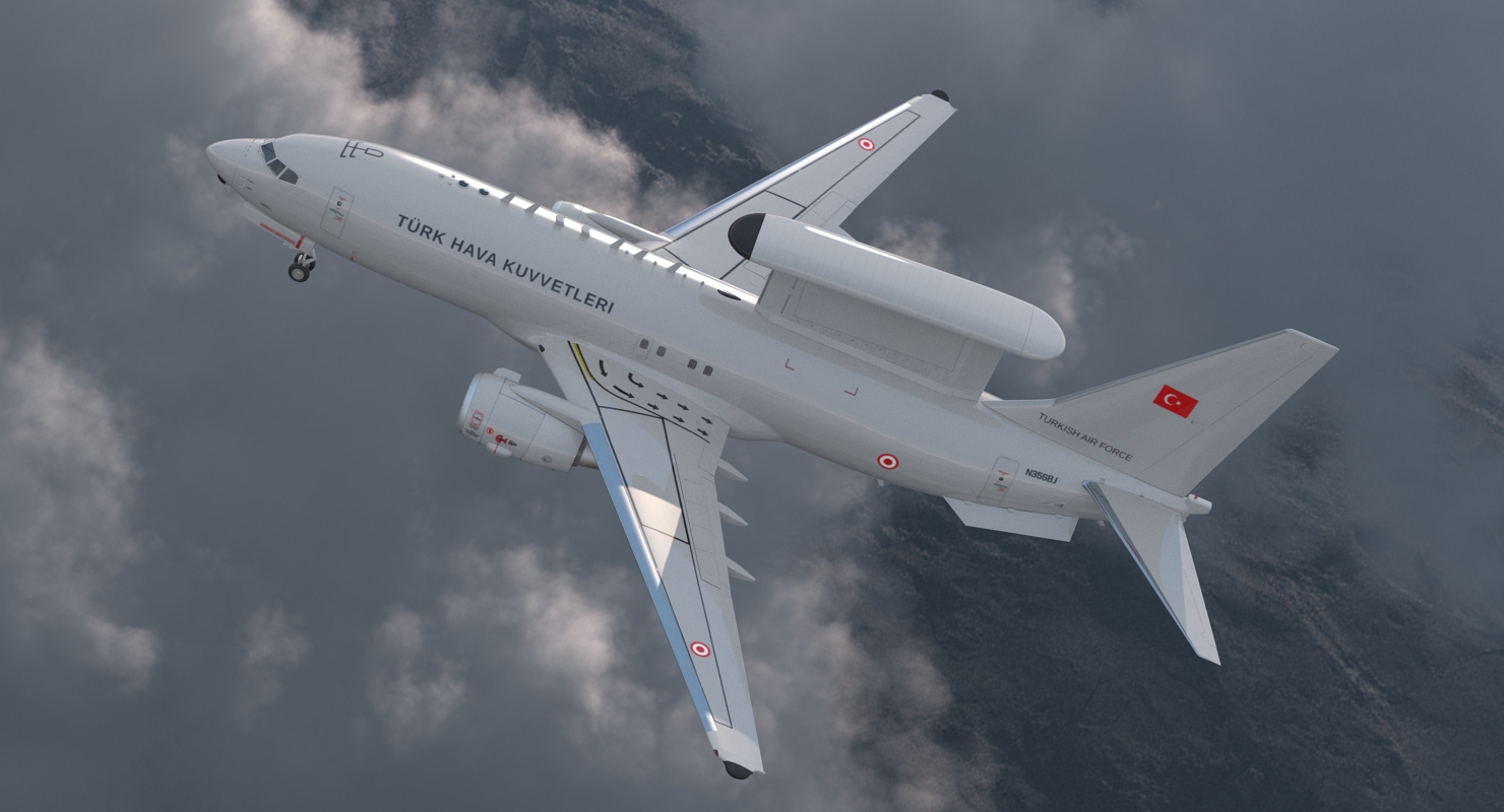 Boeing 737 7ES Peace Eagle Turkish Turkish Air Force 3D